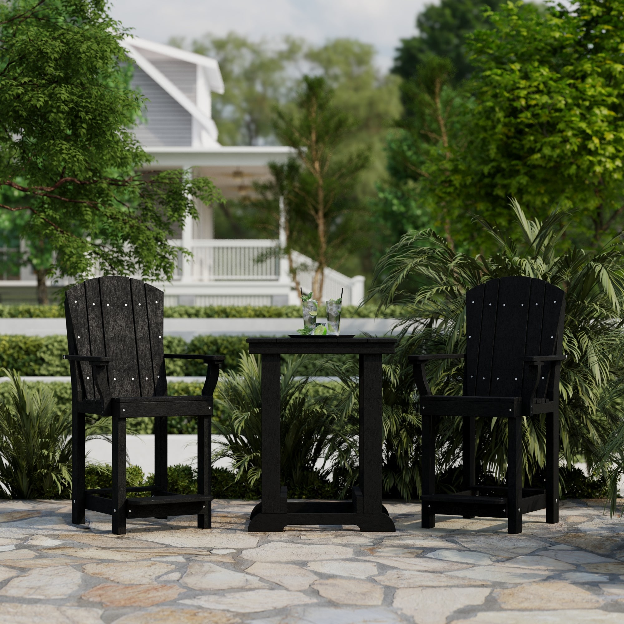 Wildridge LCC-170-BK Patio-Dining-Sets - View #2