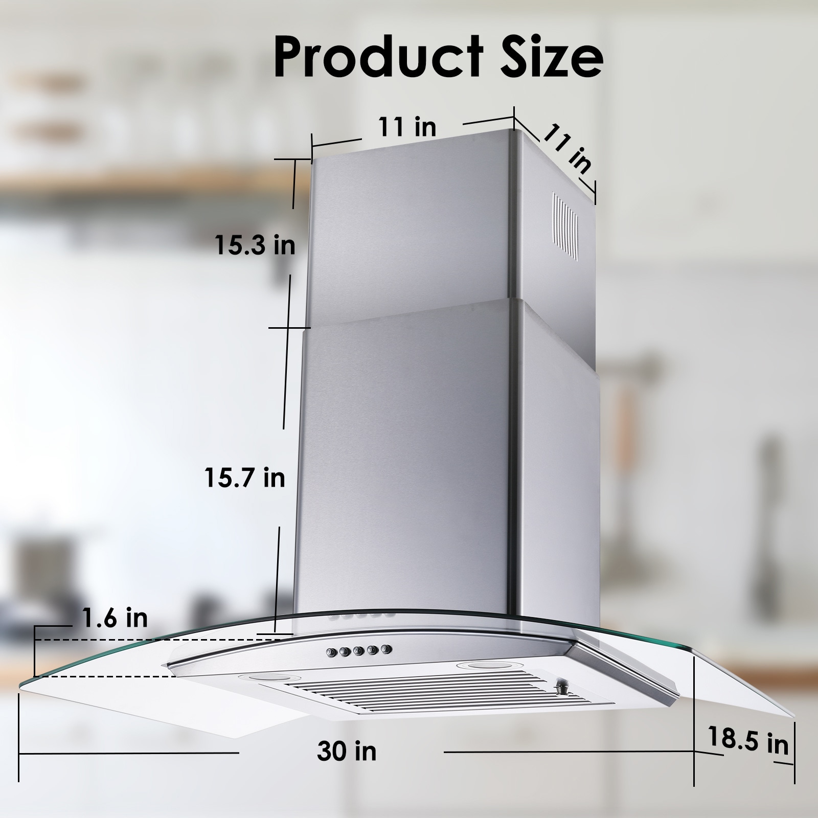 Kahomvis GEHT-DOQP-4PA Wall-Mounted-Range-Hoods - View #10