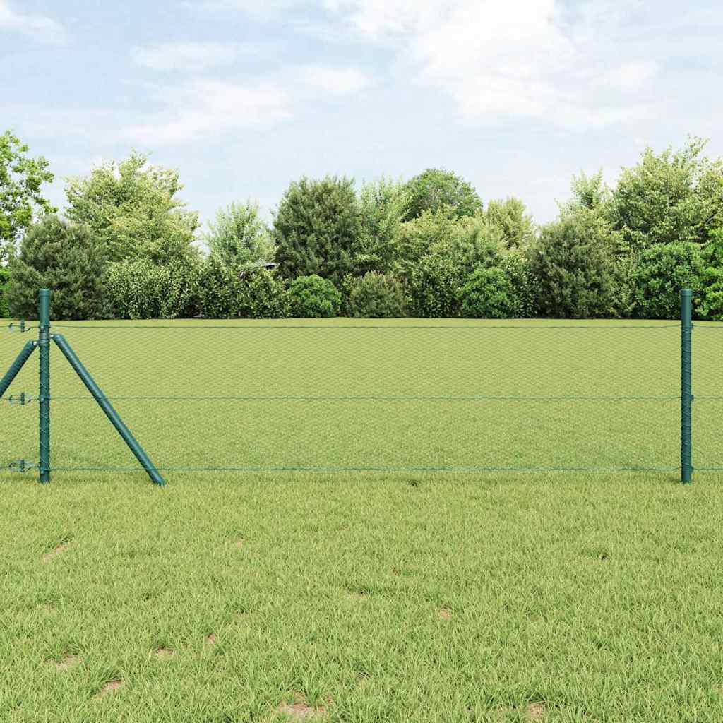 Tinyhomie Hexagon Fence Green 3.28 x 164.04 ft PVC