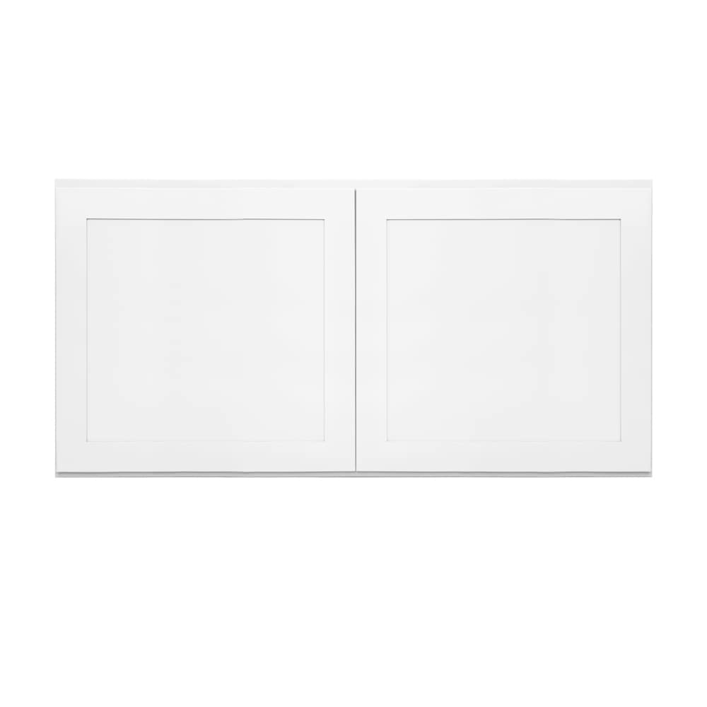 RELIABILT LS-SW-W3618B Fairplay 36-in W x 18-in H x 12-in D White Wall Ready to assemble Plywood Cabinet (Recessed Panel Shaker)