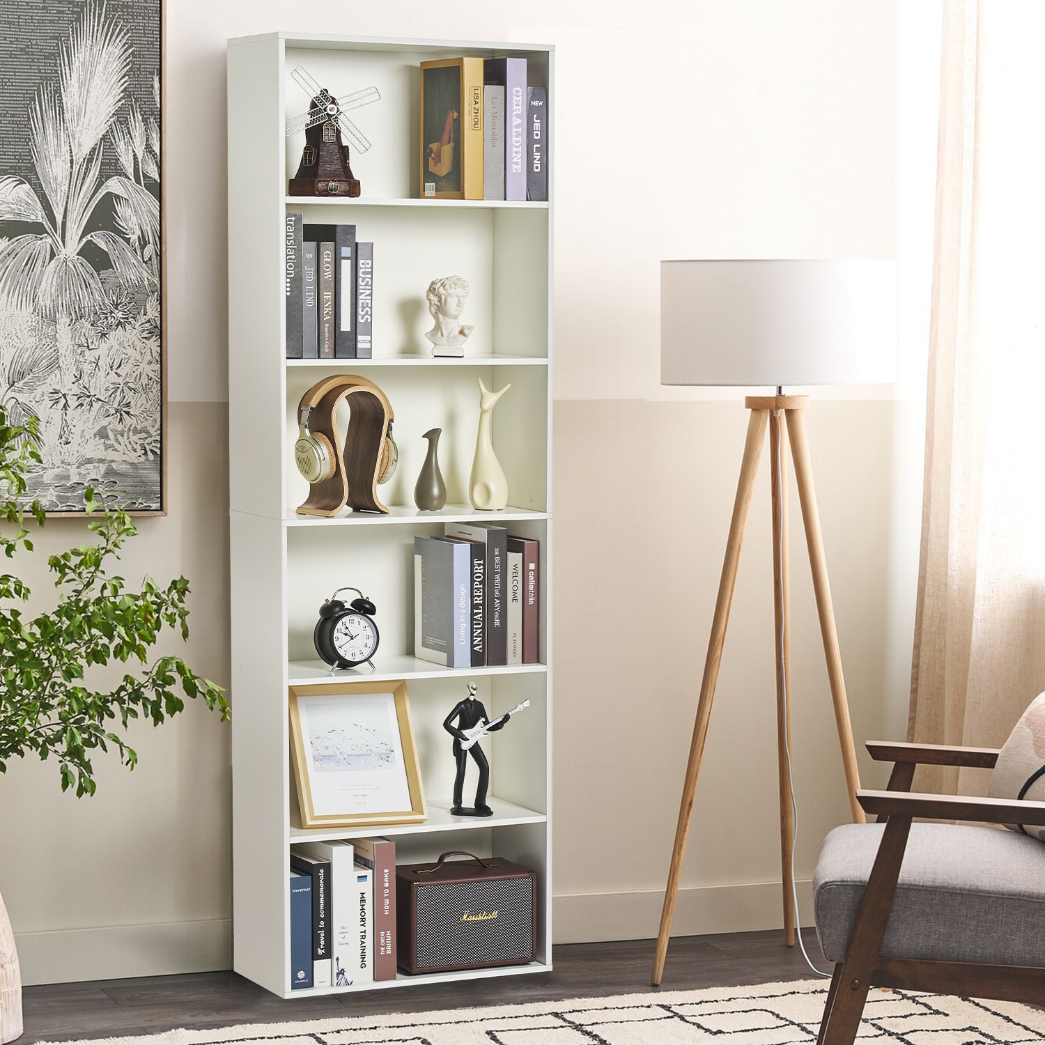 AOXUN H14028WH bookcases - View #2
