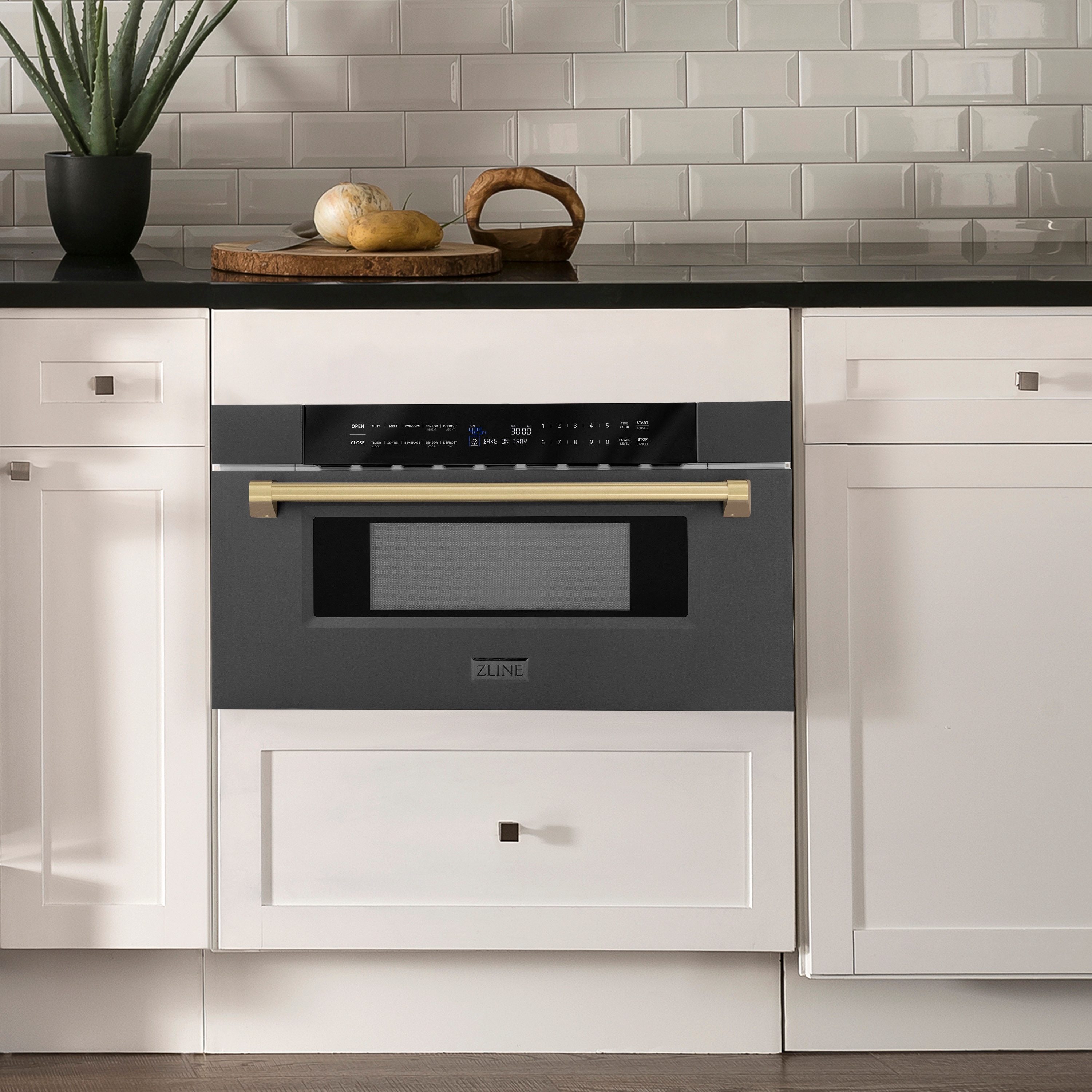 ZLINE KITCHEN & BATH MWDZ-30-BS-CB Microwave-Drawers - View #2