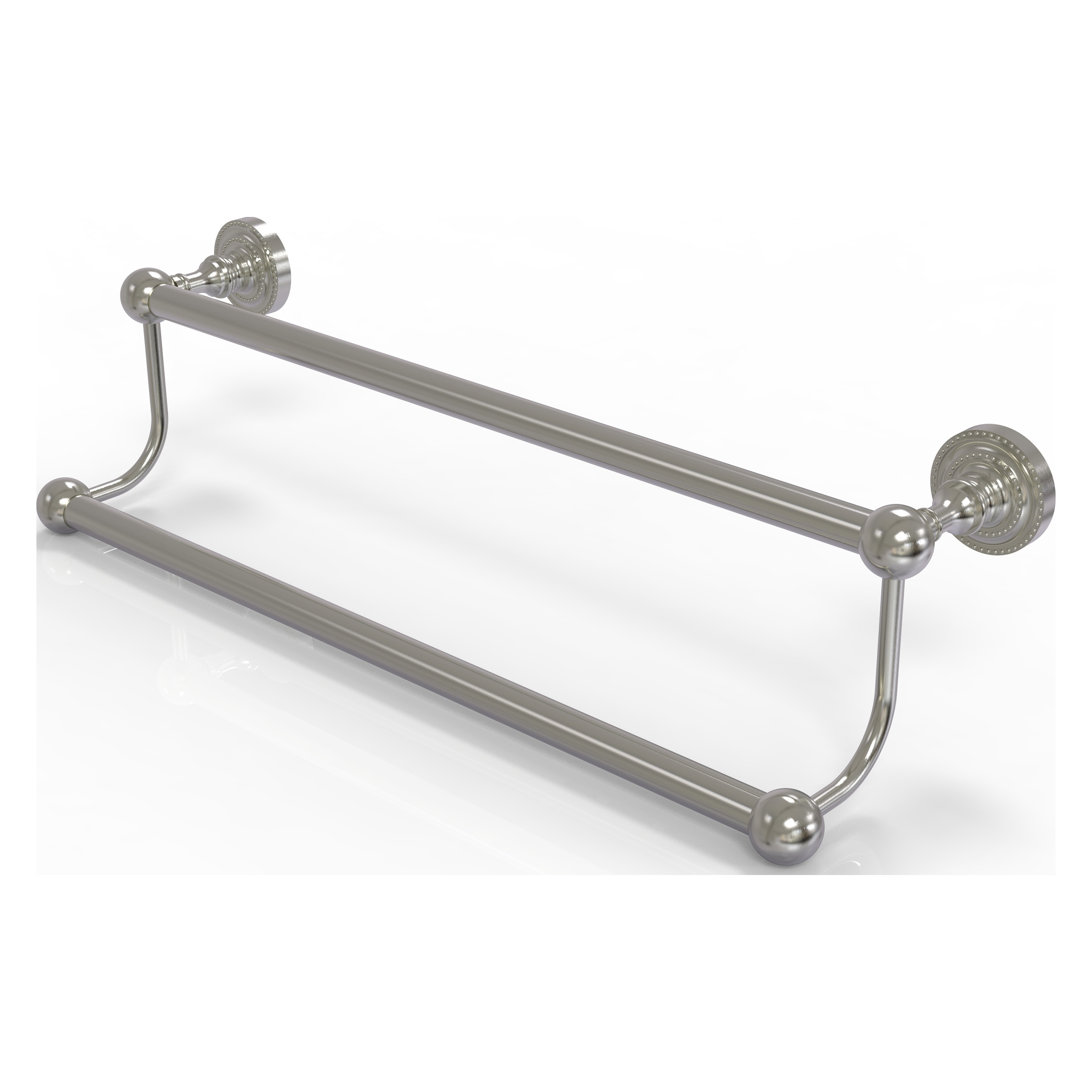 Allied Brass DT-72/36-SN Dottingham 36-in double Satin Nickel Wall mount Double Towel Bar