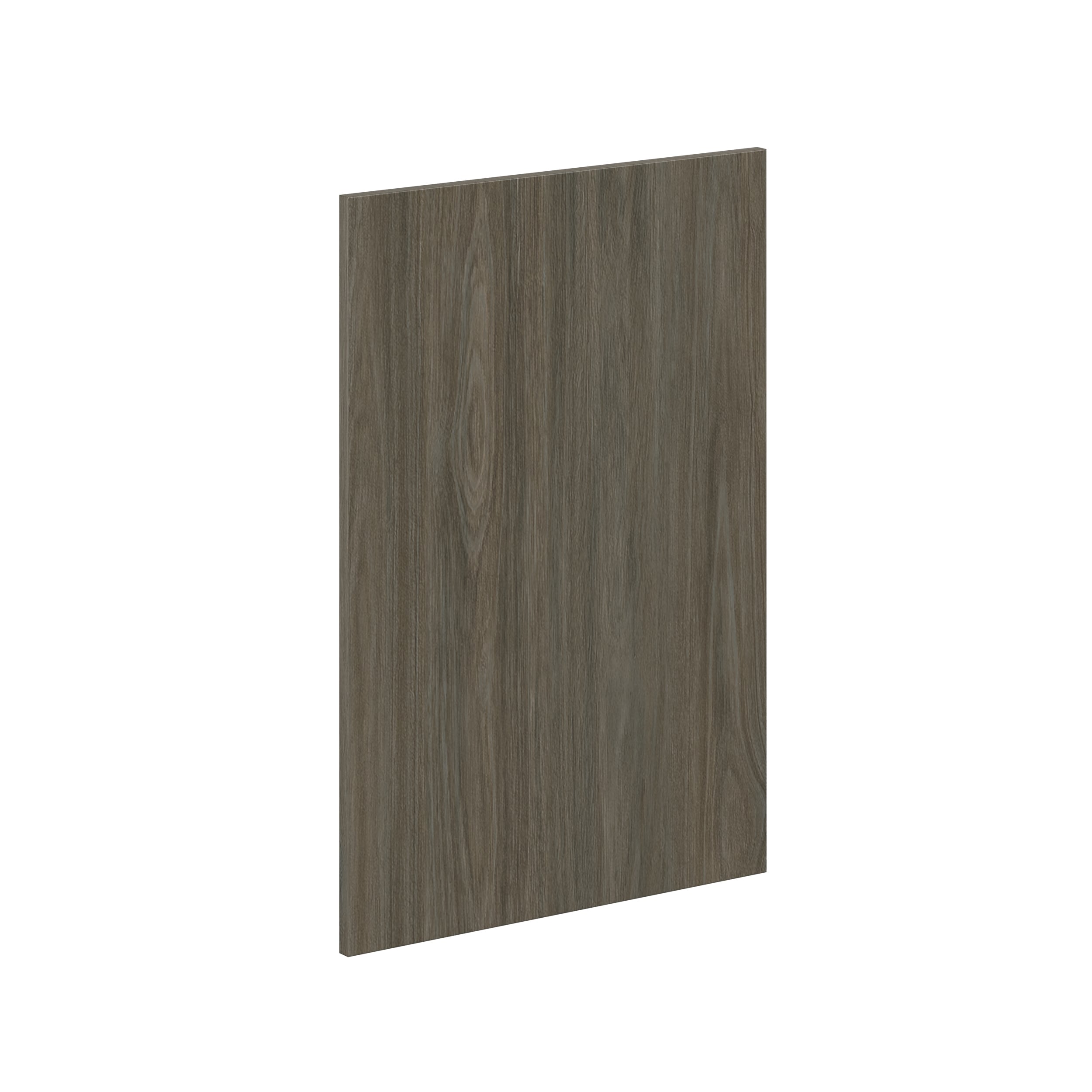Hugo&Borg DSDR2435-SA Savane 24-in W x 35-in H Burnt Walnut Laminate Slab Base and wall and pantry cabinet doors (Fits 24-in base box )