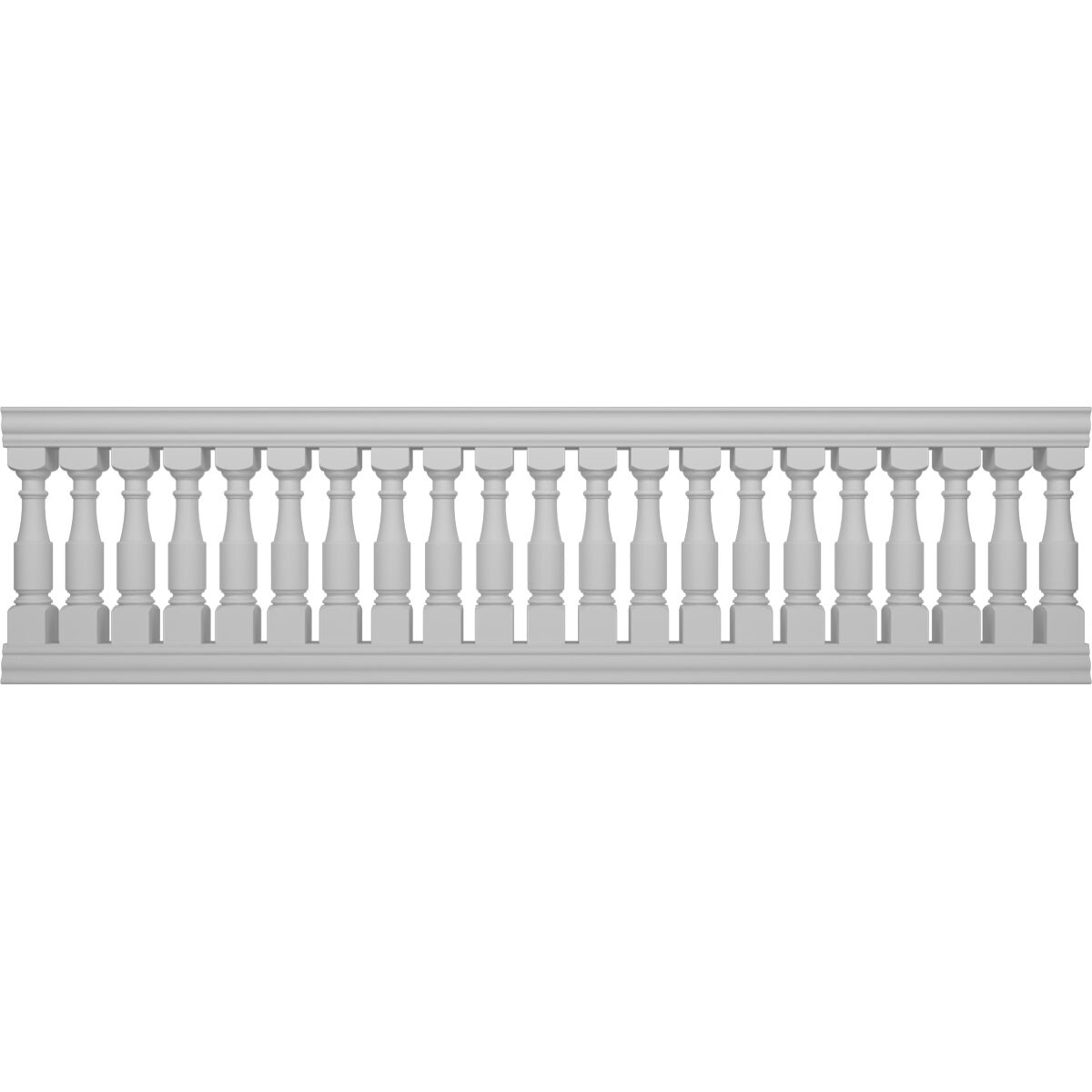 Ekena Millwork BALK40X144HMD FiberThane 12-Feet x 40-Inches Hamilton Fiberglass Deck Rail Kit