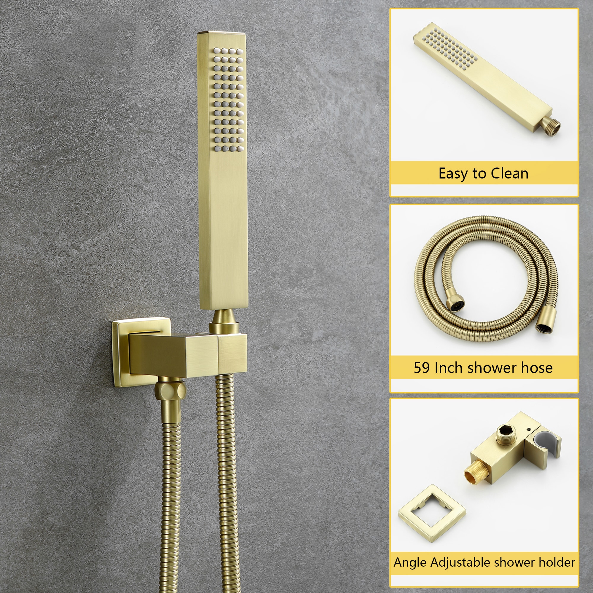 CASAINC WF-N96101CP-10 Showerhead-Bar-Panels - View #6