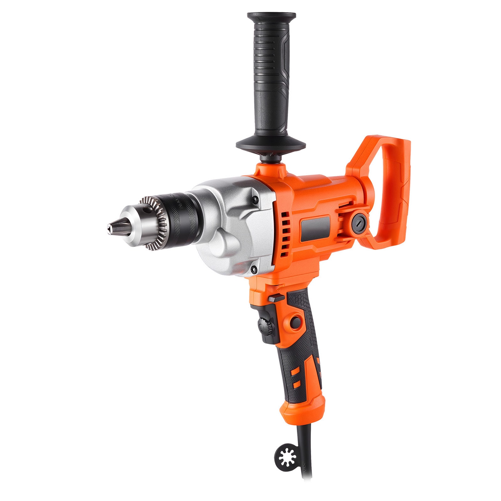 VEVOR Drill Mixer  5/8 inch Corded Electric Drill Mixer Set  0-850RPM 5.8A Mixing Drills  Mixing Drills Machine with D-Handle for Drilling and Blending  Handheld Cement Mixers for Fodder  Paint  Cement