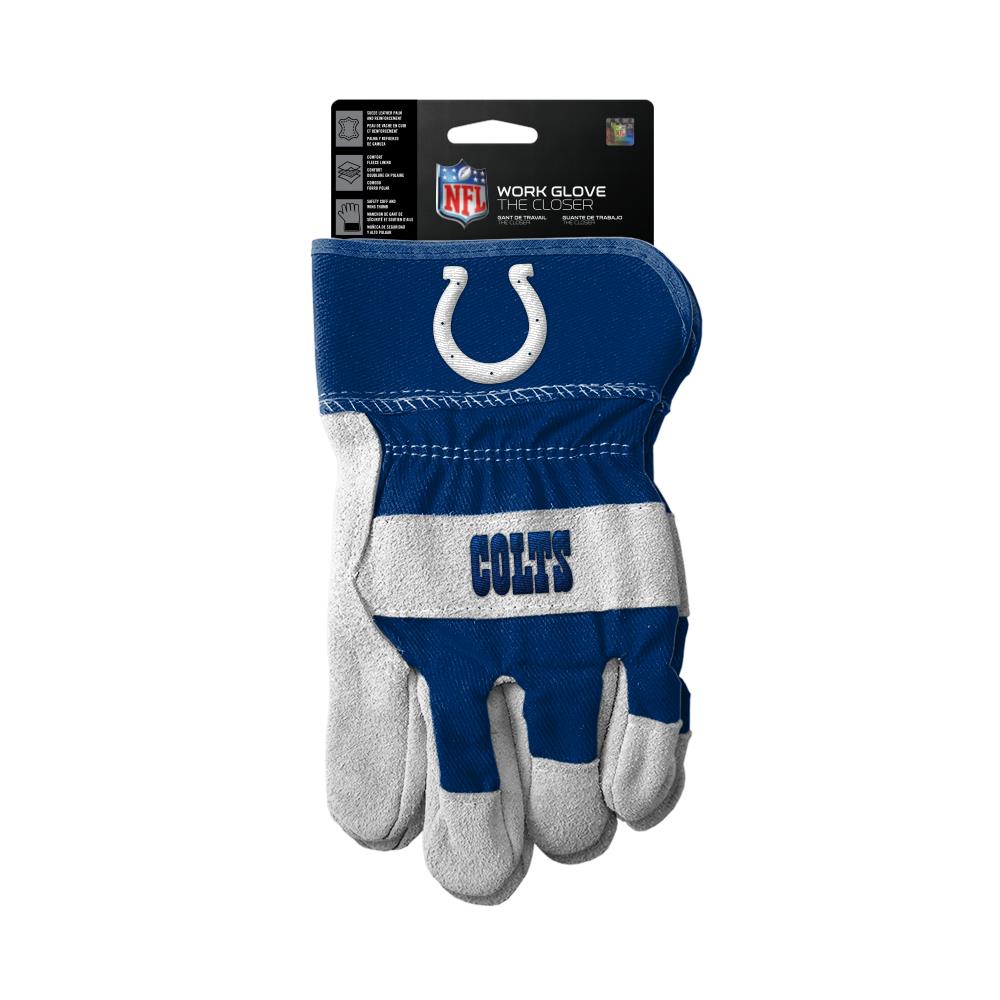 NFL Indianapolis Colts The Gripper Work Gloves, 2 Pairs