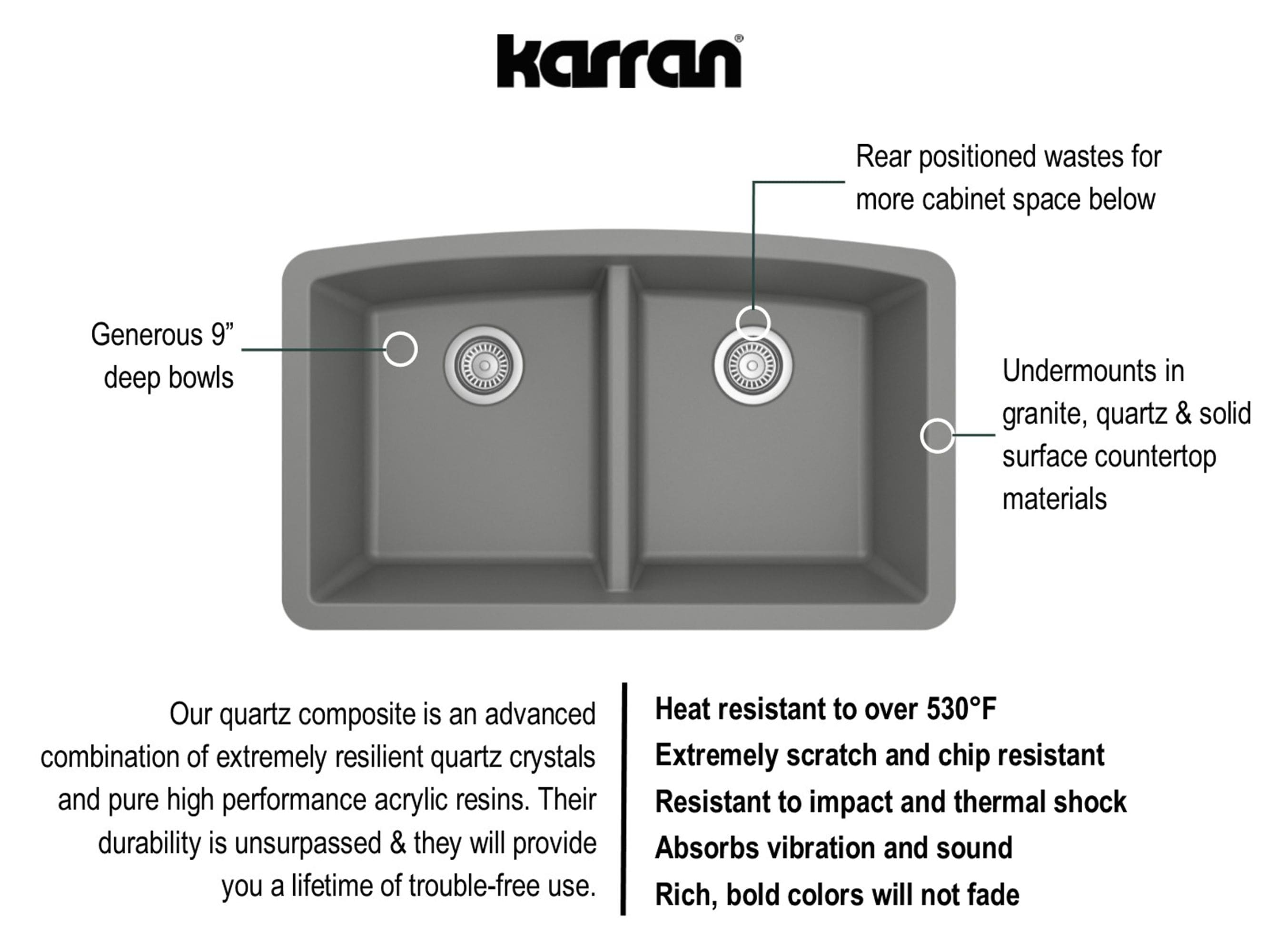 Karran QU-710-GR-PK1 Kitchen-Sinks - View #6