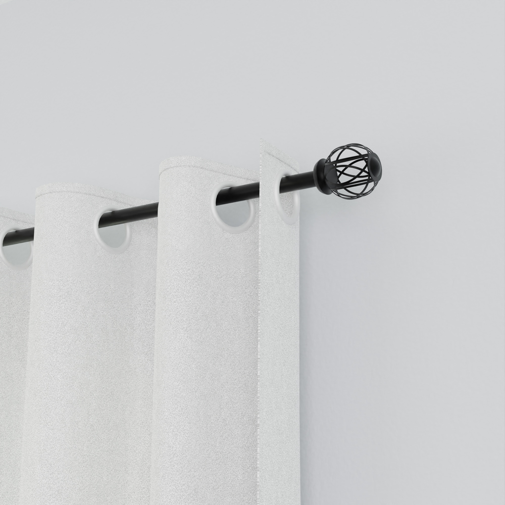 Style Selections FSI 1475E MBLK Curtain-Rods - View #7