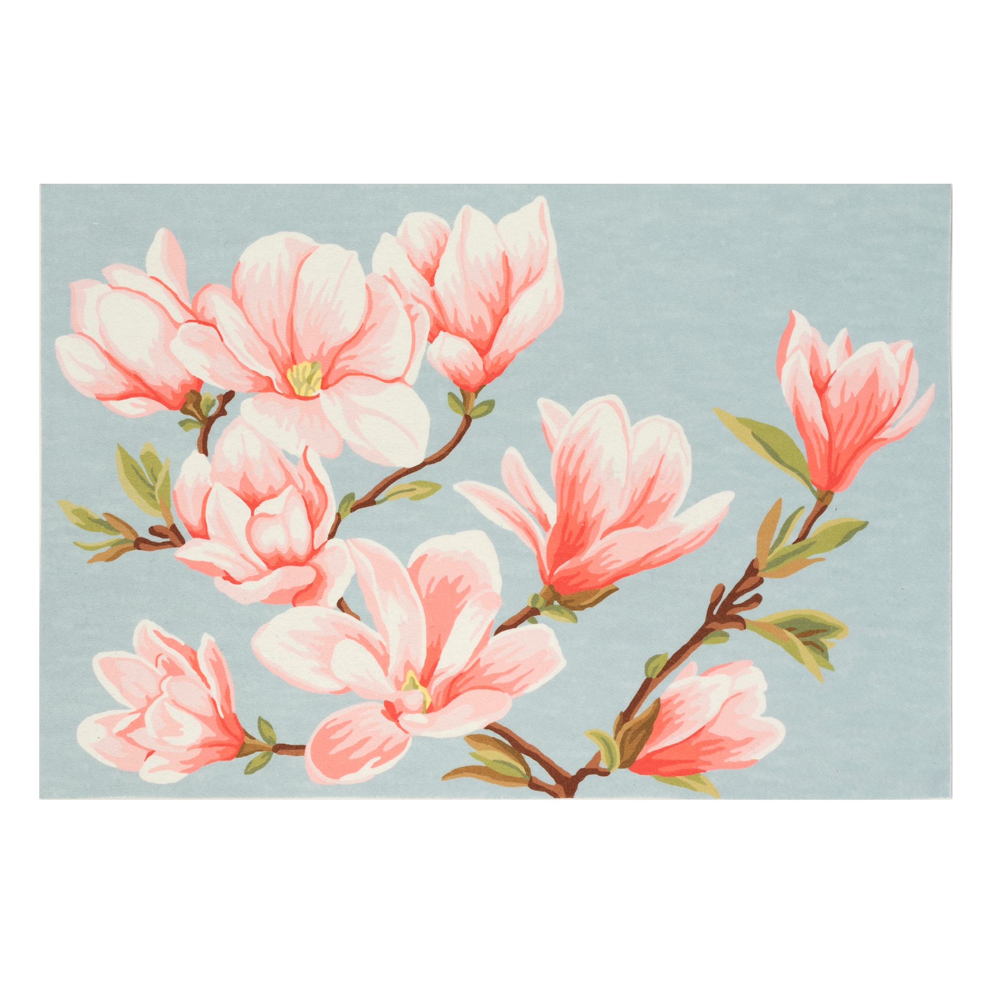 Liora Manne ILU34334393 3-ft x 4-ft Chambray Polyester Rectangular Indoor or Outdoor Decorative Spring Utility Mat