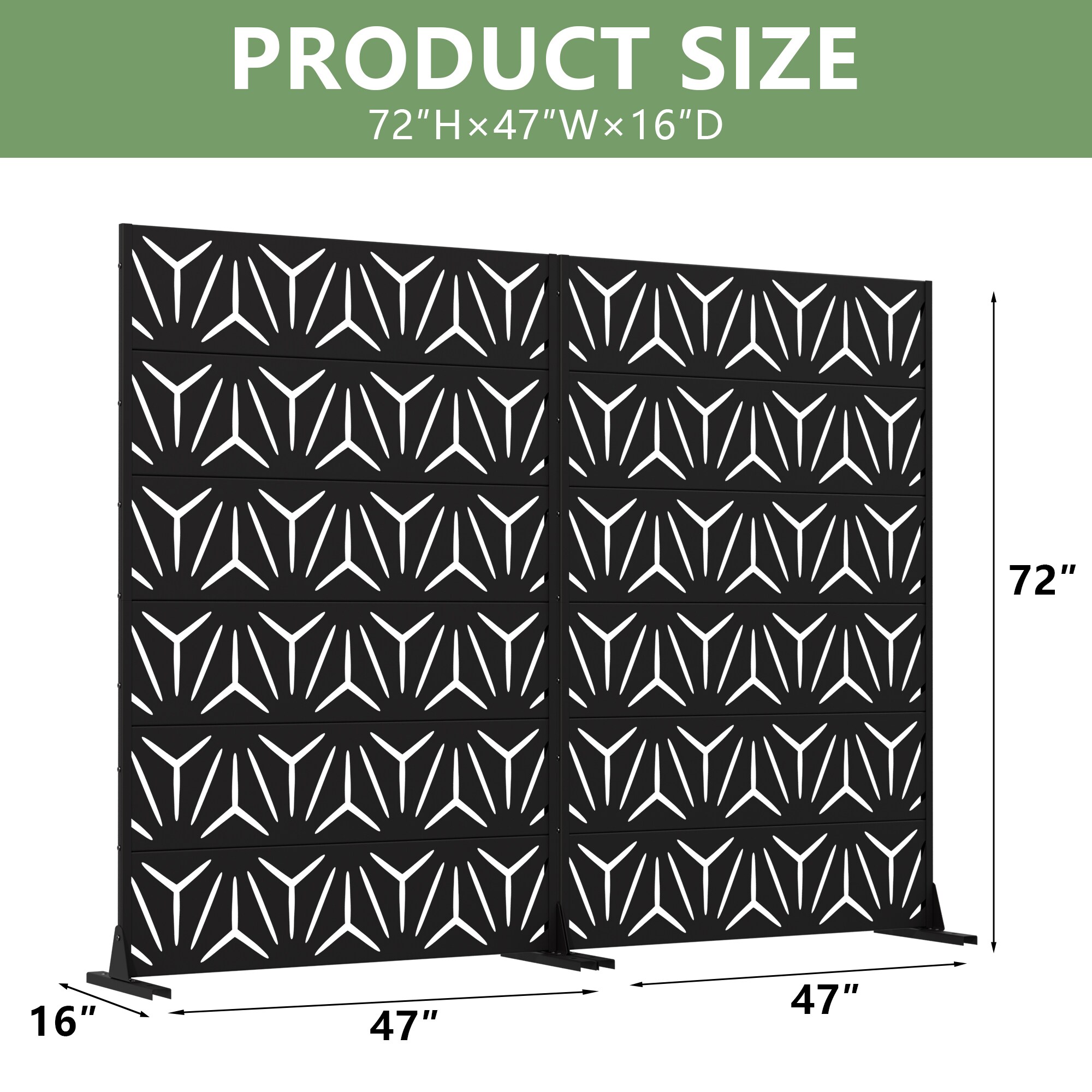 Misty Moon LW0406-SYJPF-C24 Outdoor-Privacy-Screen - View #5