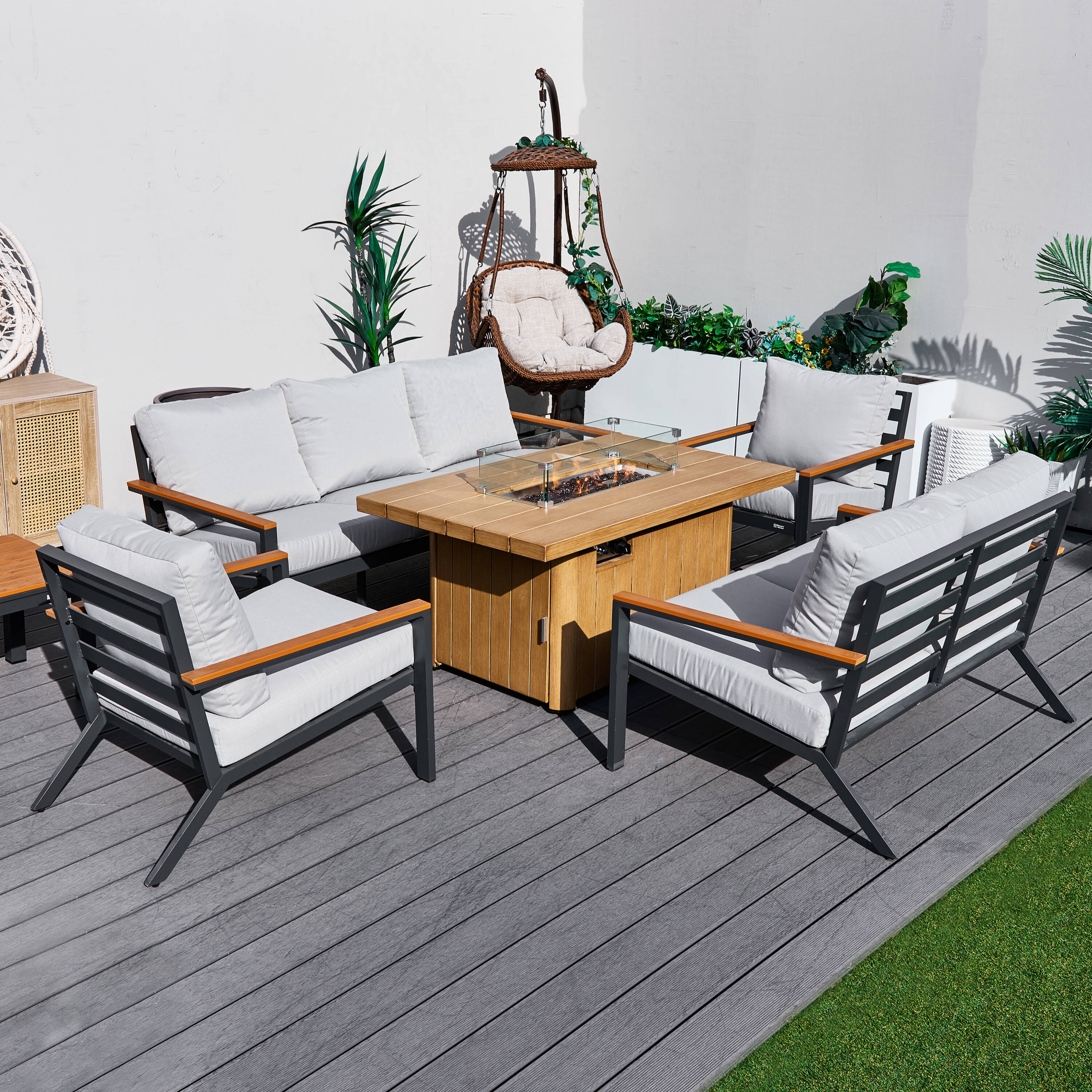 Direct Wicker DWS-2481&2334-BR Patio-Conversation-Sets - View #8