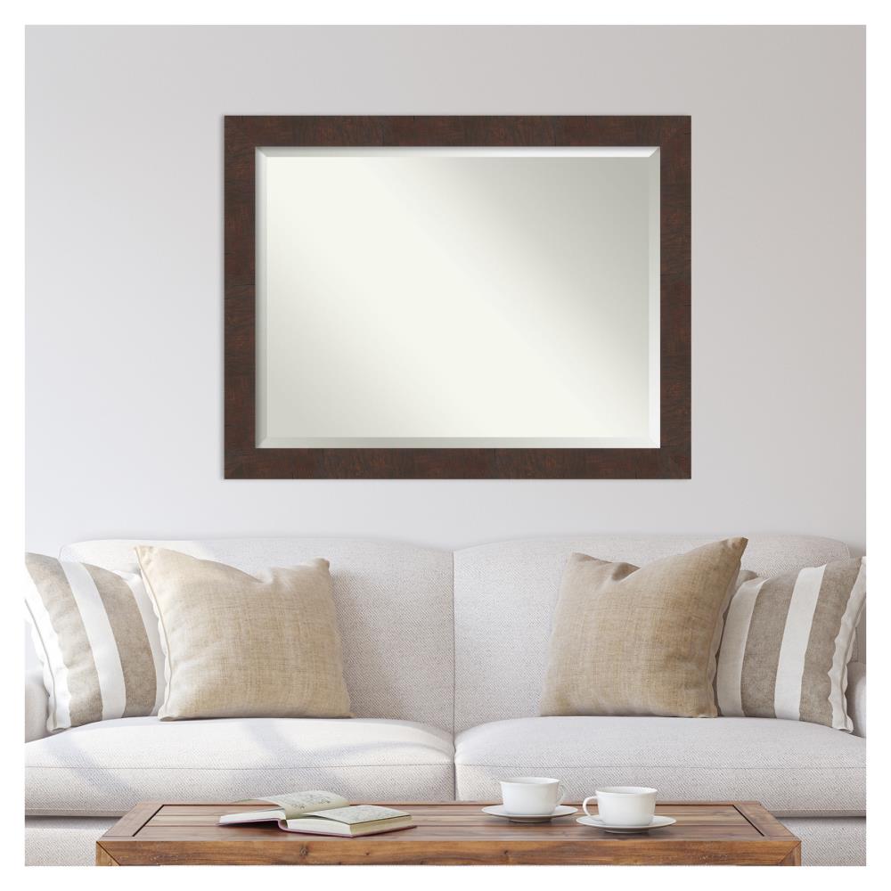 Amanti Art Wildwood Brown Frame 45.25-in x 35.25-in Framed Rectangle ...