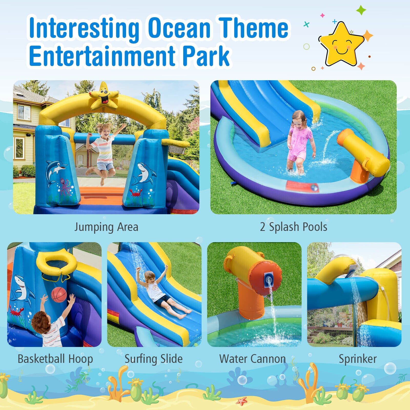 Slickblue D-CO-SU61011PN Bounce-Houses - View #8