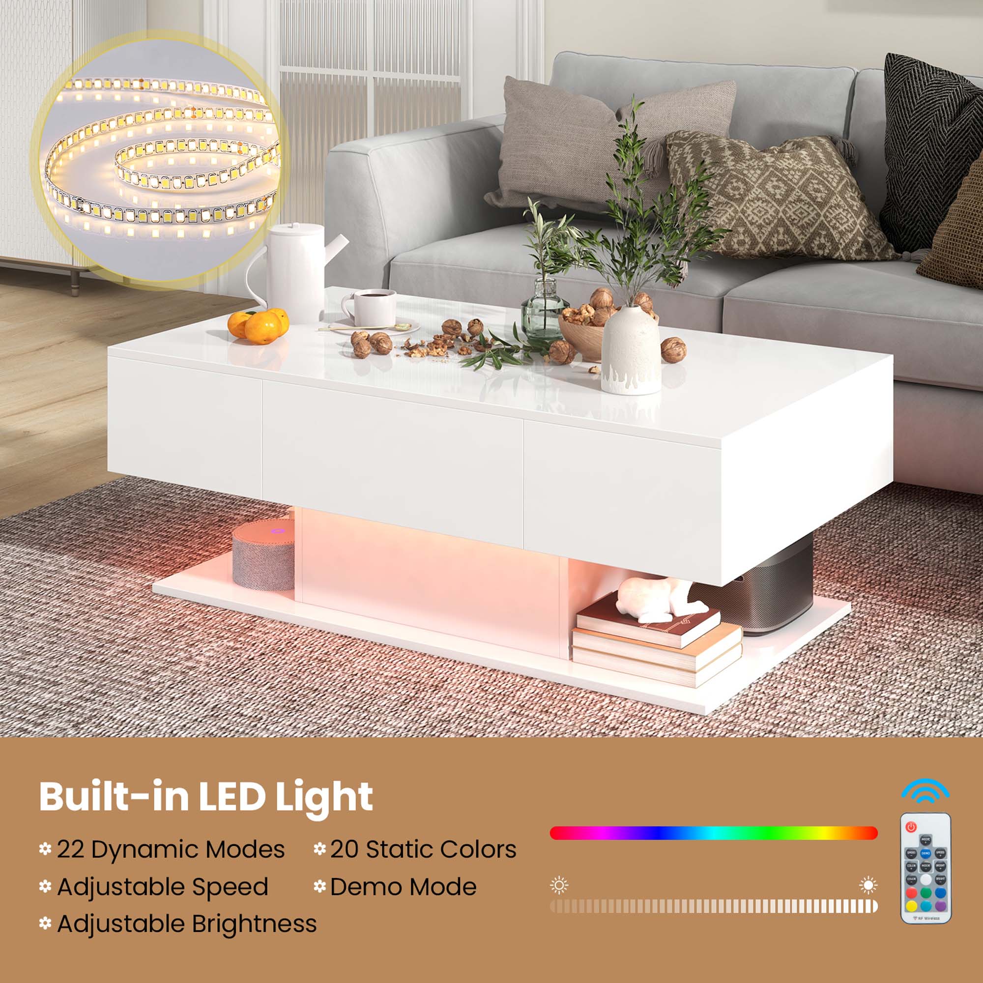 Costway CSHY003619 Coffee-Tables - View #6