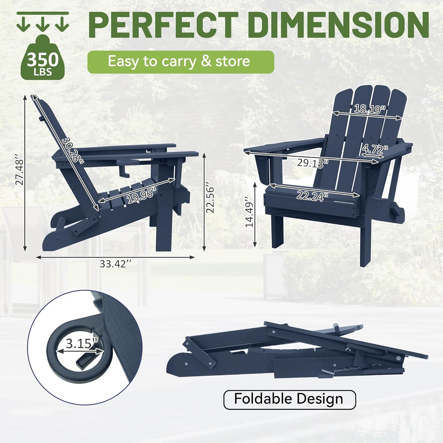 Clihome CL-BHF326WH Patio-Chairs - View #8