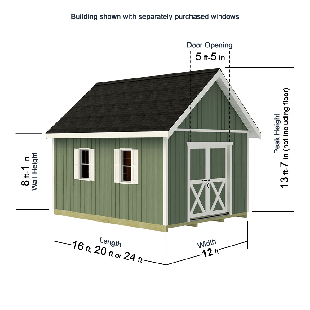 Best Barns BELMONT1224DF Wood-Storage-Buildings - View #6