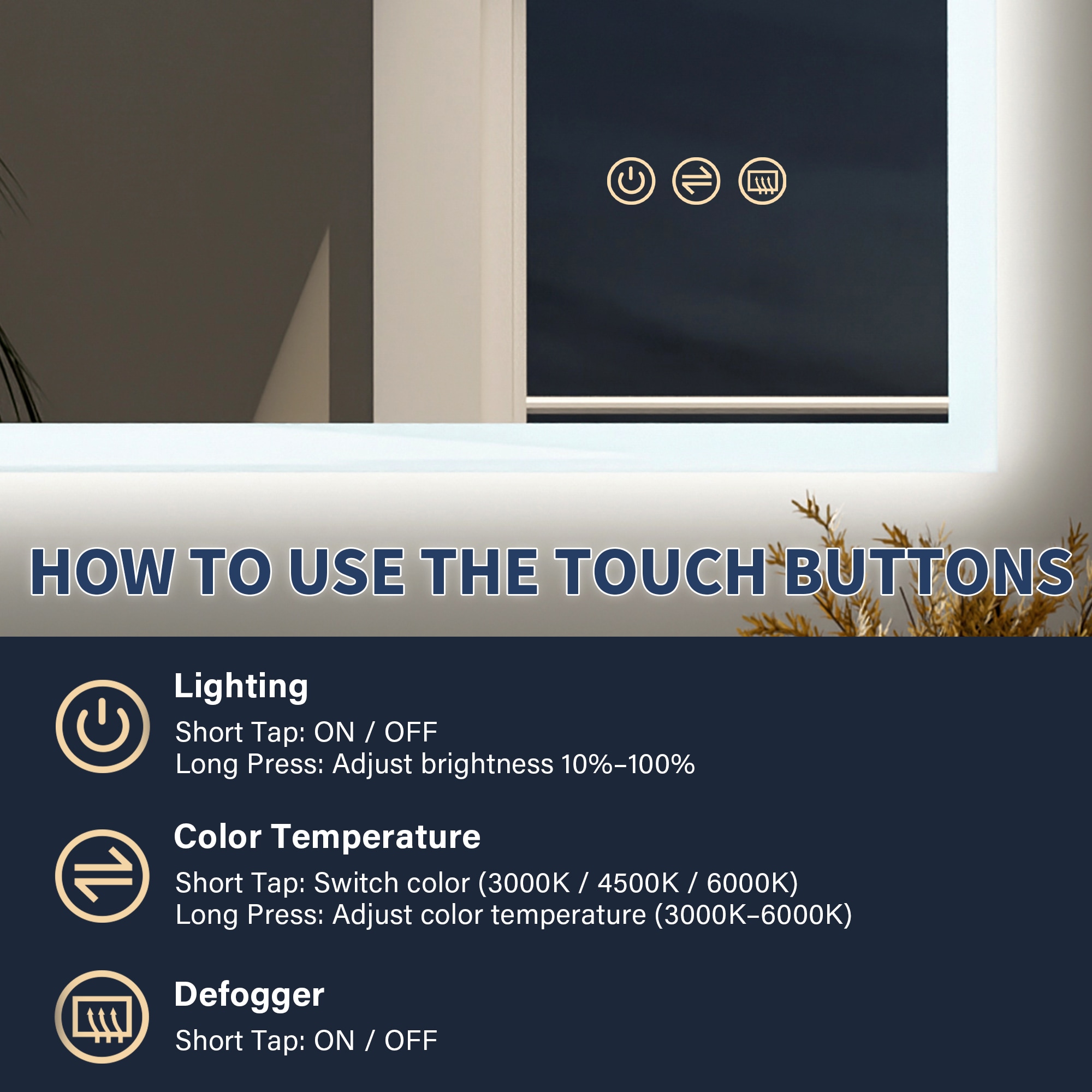 CALVON WMR10W28 Framed-Bath-Mirrors - View #5