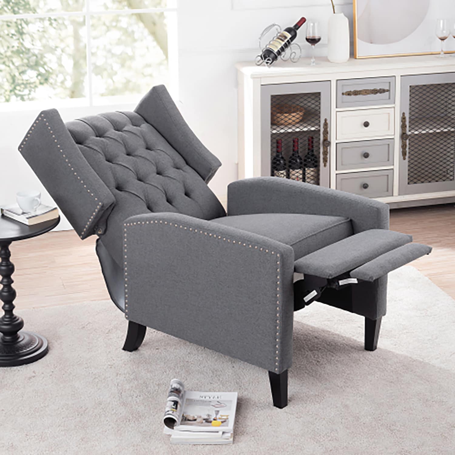 GZMR GZ-HSE05W Modern Gray Sleeper Chair