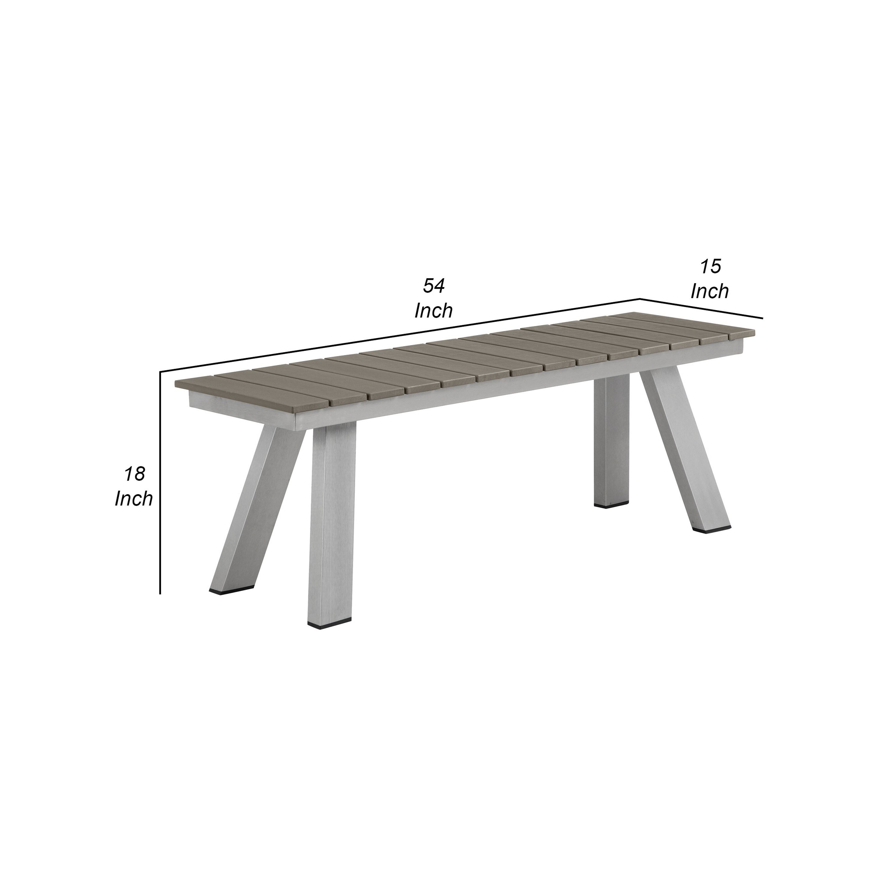 Benzara BM287848 bench - View #5