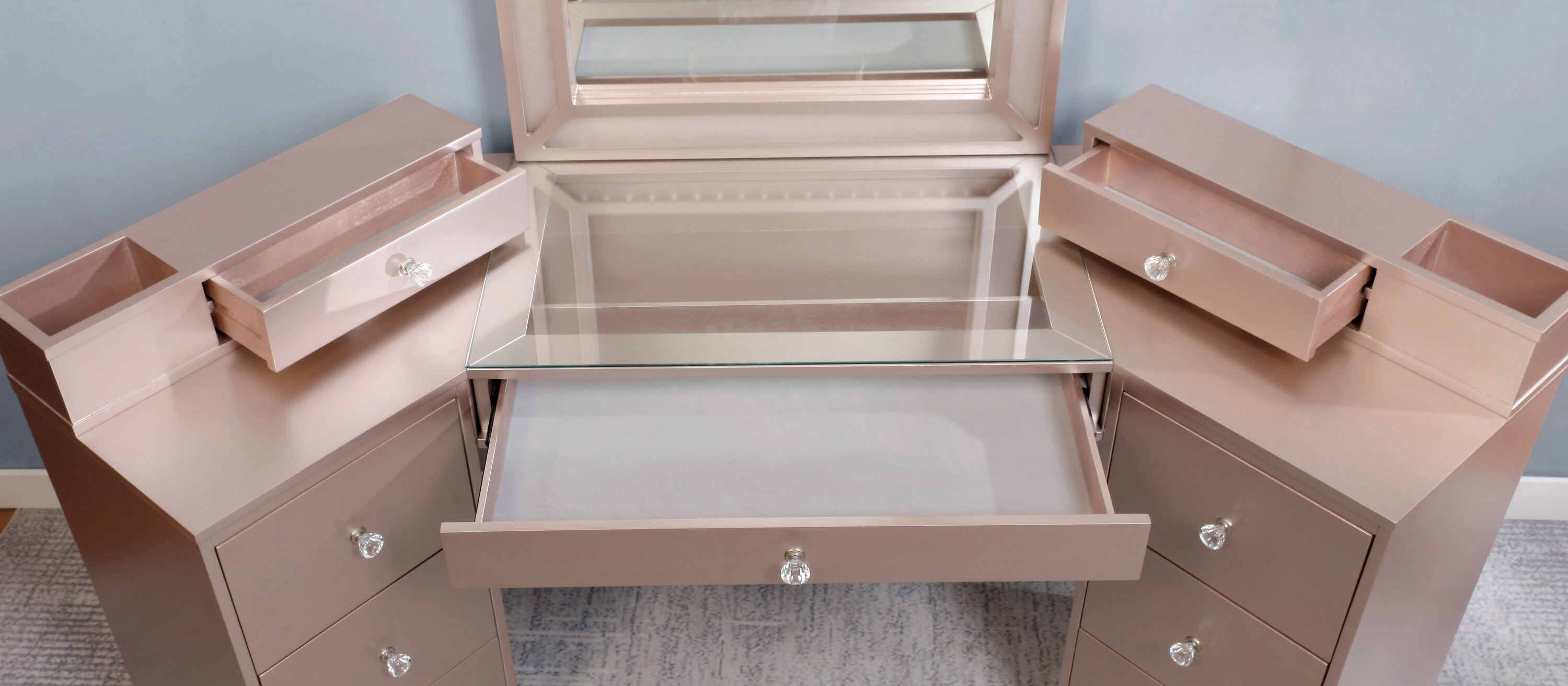 Furniture of America IDF-DK5686PK Bedroom-Vanities - View #4