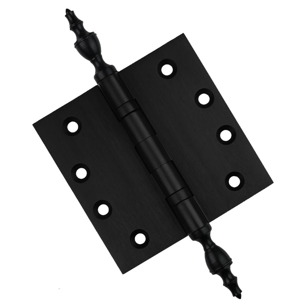 EMBASSY 4040BBUS19S-1 4-in H Square Black (US19) Mortise Interior/Exterior Door Hinge