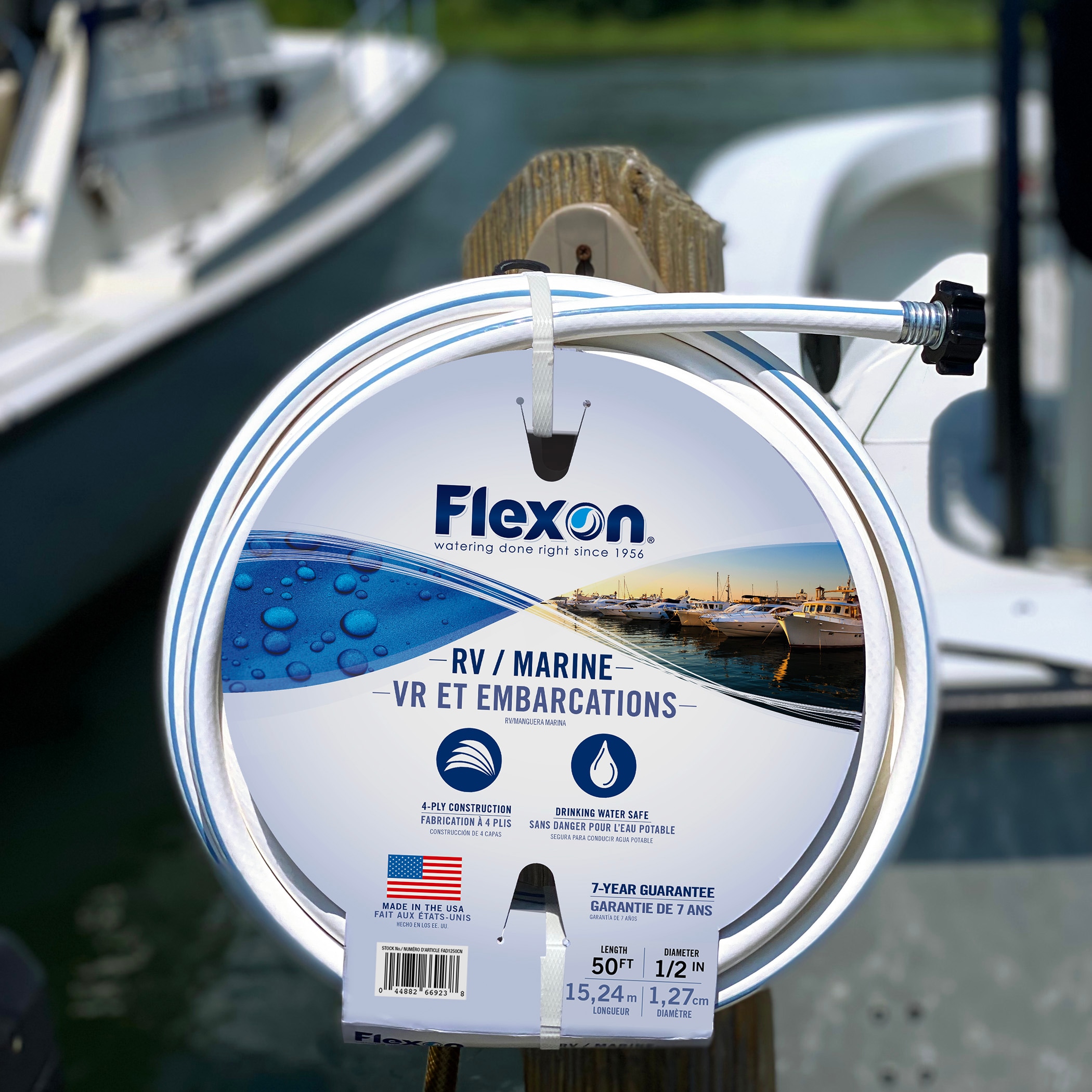 FLEXON Flexon 1/2 x 50ft Marine/RV Hose in the Garden Hoses