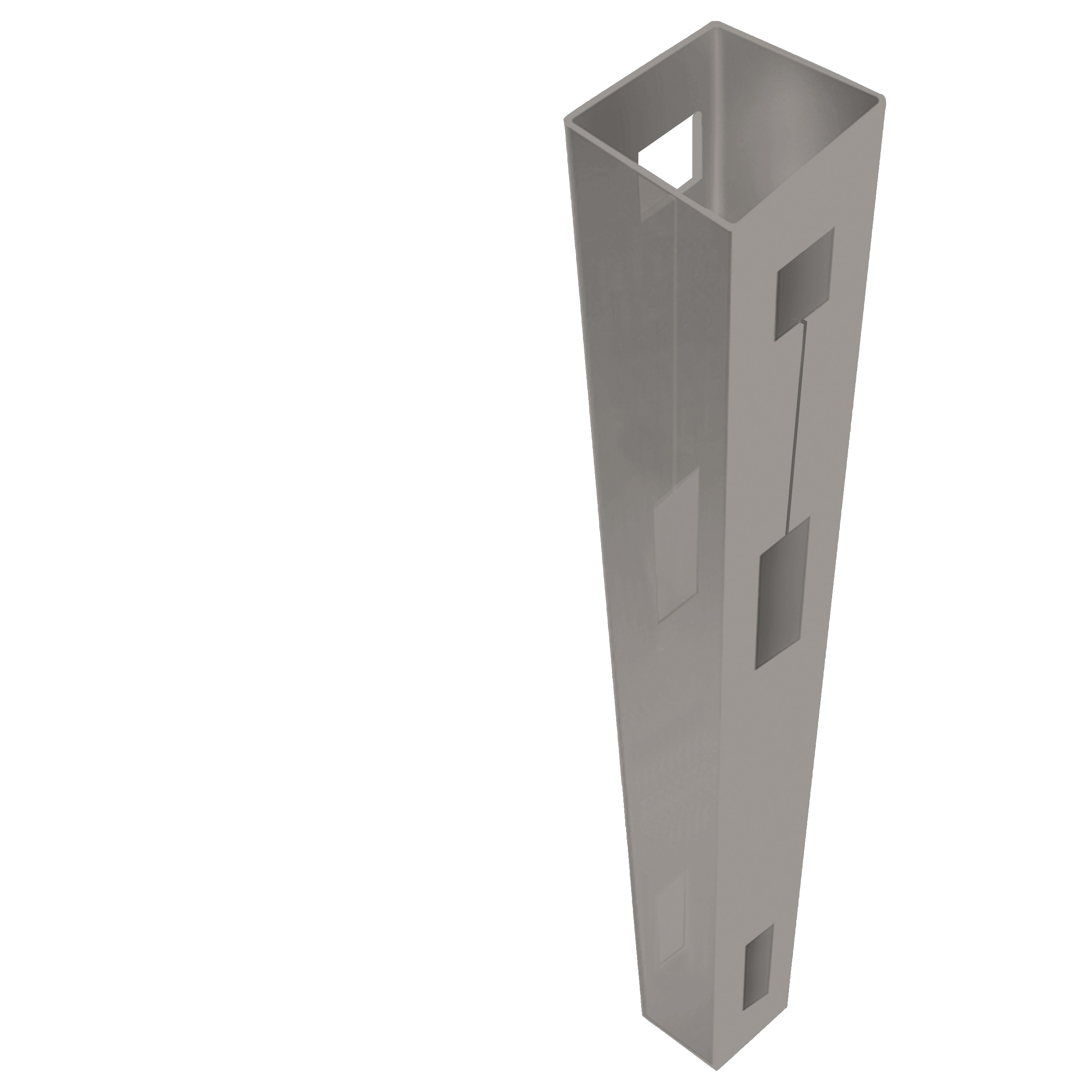 Freedom 73055104 Newbeck Boardwalk/Barington Boardwalk 9-ft H x 5-in W Gray Vinyl Line Fence post (Assembled)