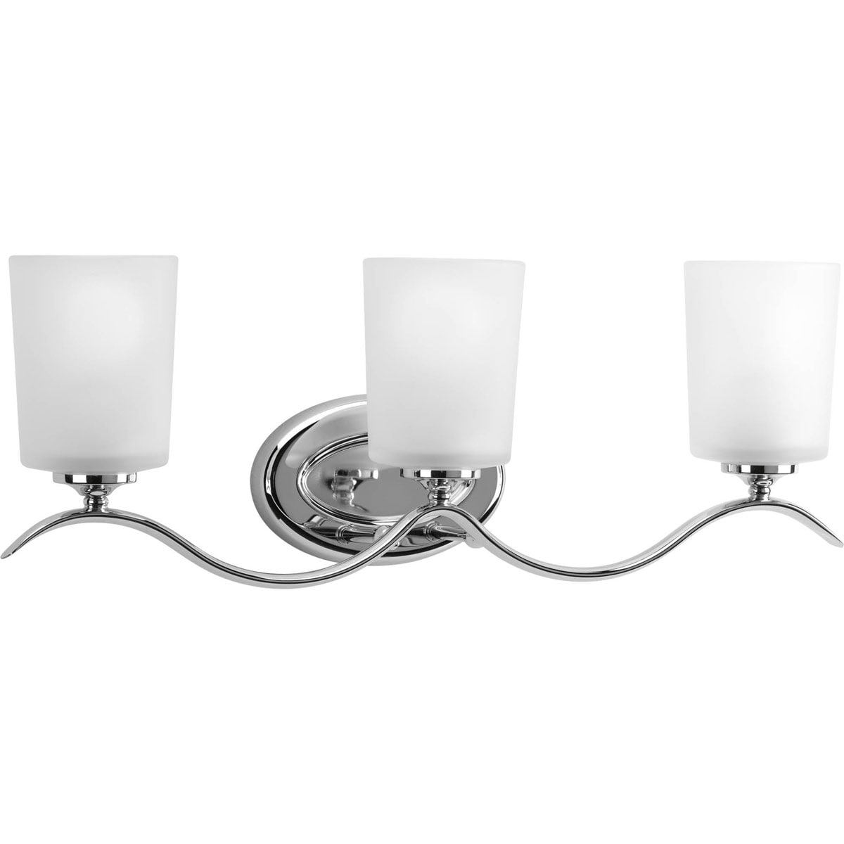 Progress Lighting P2020-15 Inspire 22.37-in 3 -Light Polished Chrome Traditional Vanity light