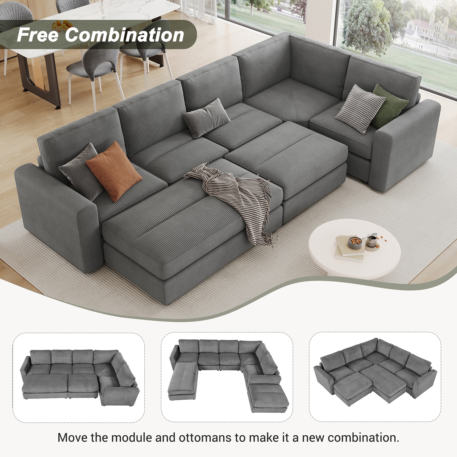 GZMR GZ-GN3893G Sofas-Loveseats - View #6
