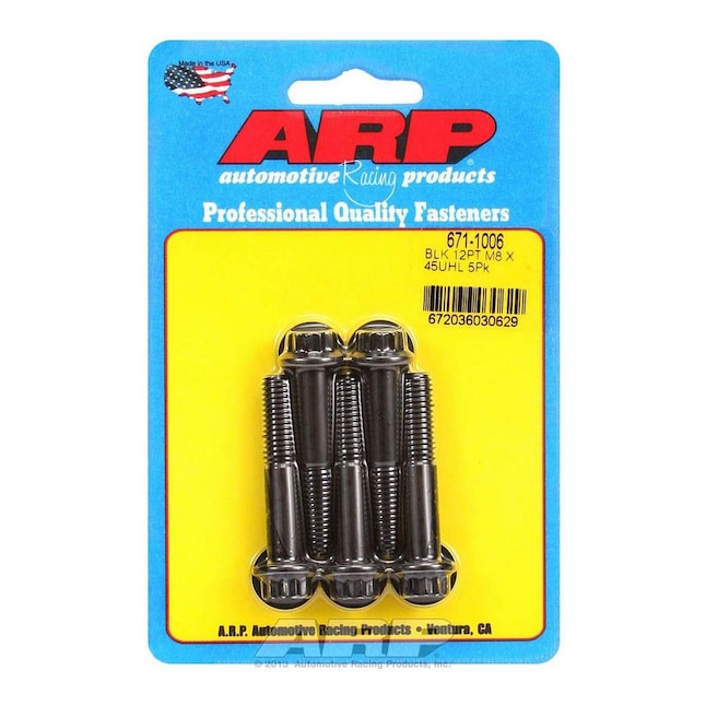 ARP Bolt Kit - 12pt 5pk 10mm x 1.25 x 45mm ARP Bolt Kit - 12pt 5pk 10mm x 1.25 x 45mm