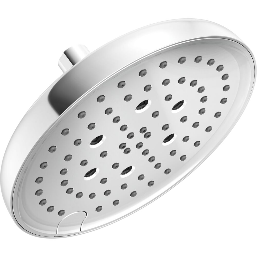 Delta H2Okinetic 6 -Spray Lumicoat Chrome 8-in Round Shower Head 1.75 GPM