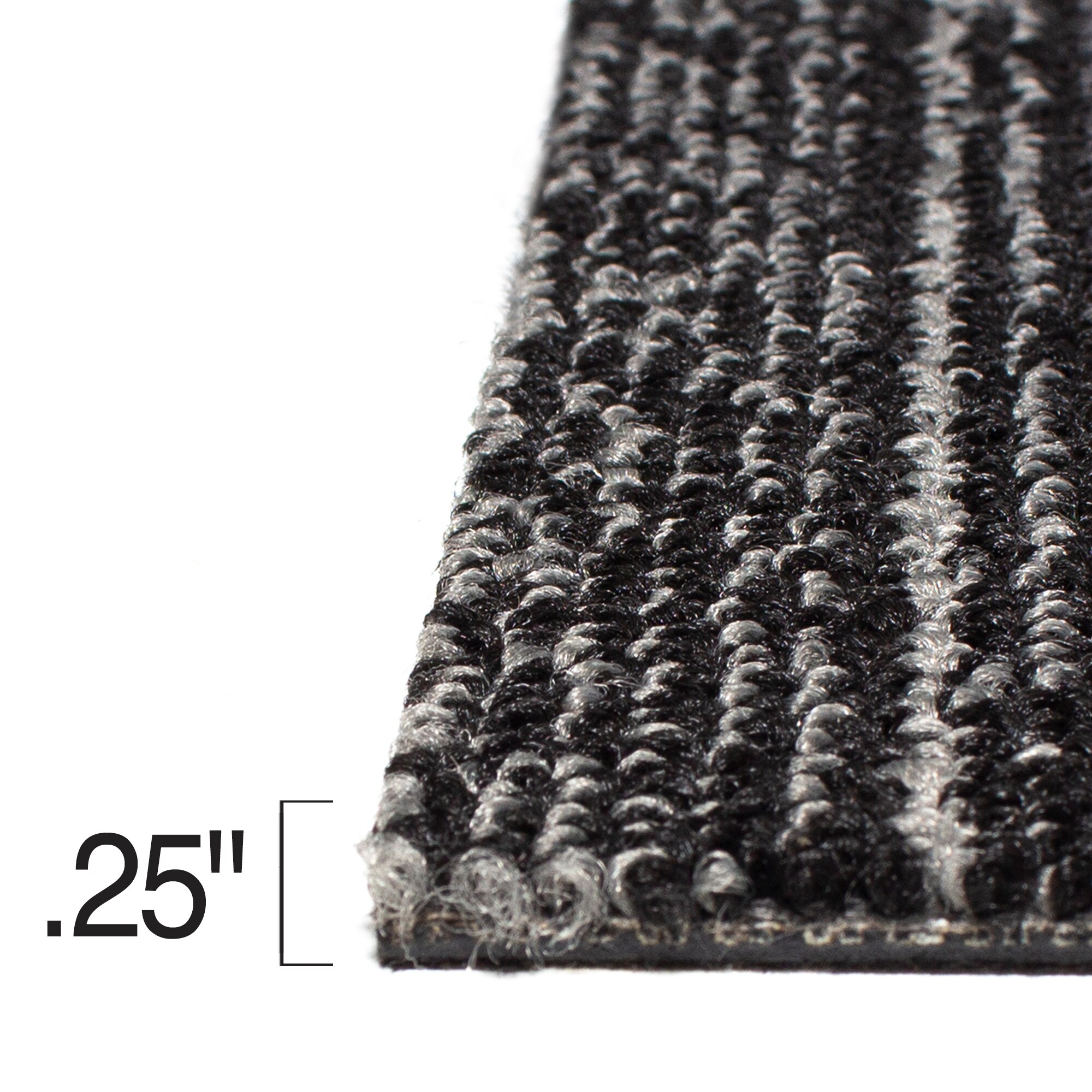 Kraus Linear tweed carpet tile 20-Pack 20-in Tweed Multi-level Loop ...