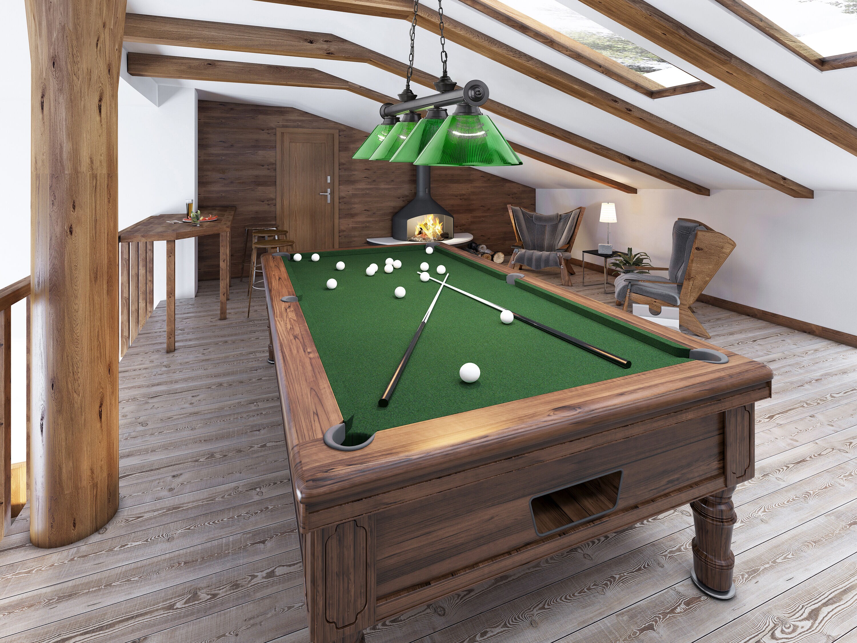 Z-Lite 2306-4BP-ARG Pool-Table-Lighting - View #7