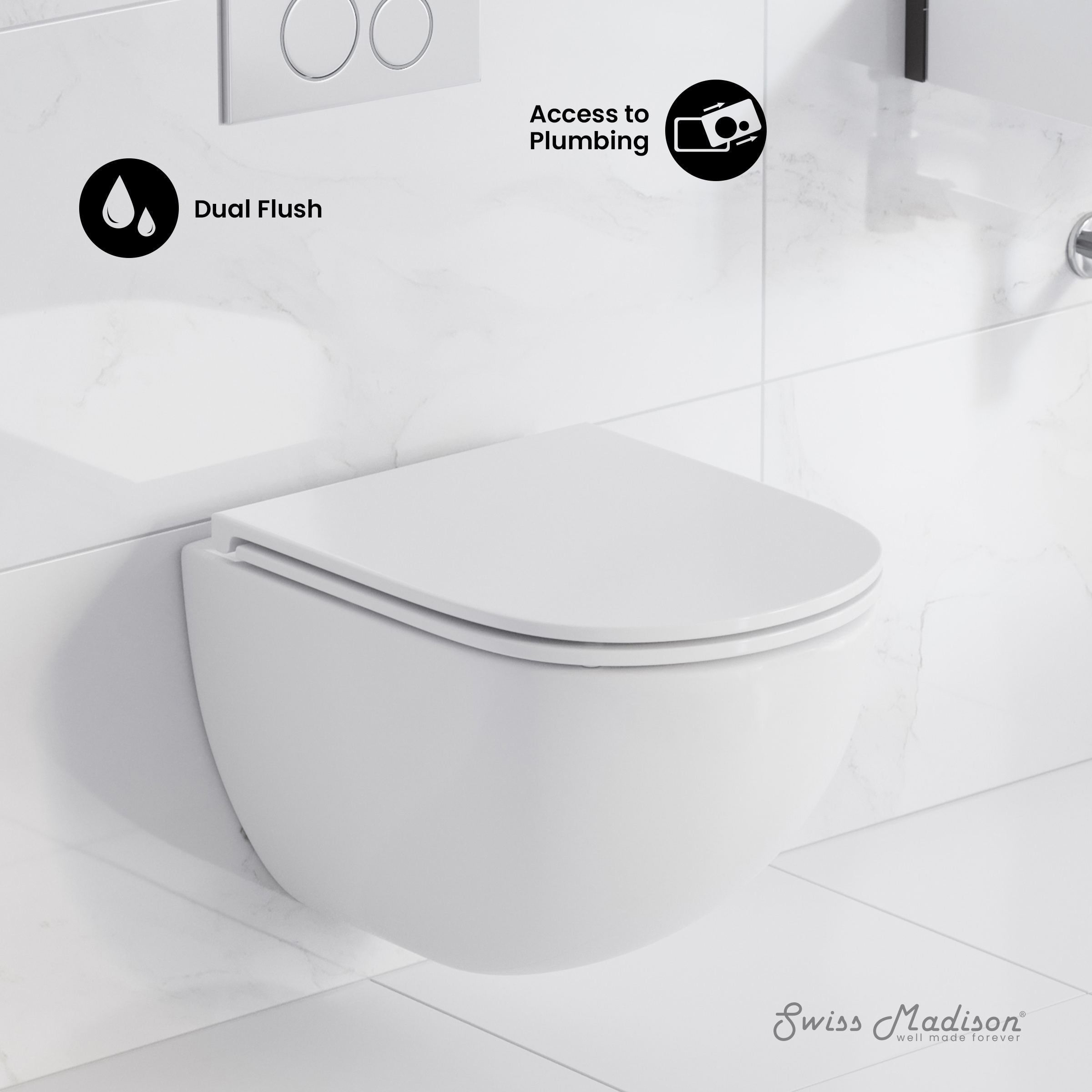 Swiss Madison SM-25-WTANG01MW toilets - View #3