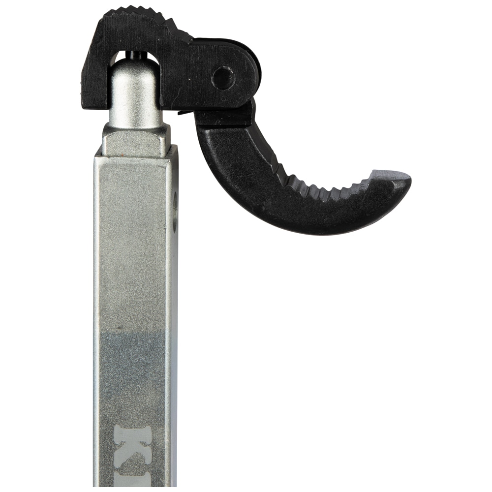 Adjustable Telescoping Silver Basin Wrench with Zinc Plated Handle
