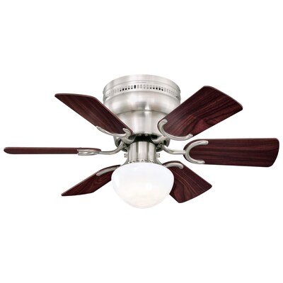 Ciata 30 In Brushed Nickel Led Indoor Ceiling Fan With Light 3 Blade The Fans Department At Com - 36 Inch Ceiling Fan With Light Canada