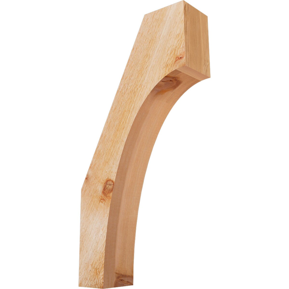 Ekena Millwork BRC04X12X24WTL00RWR 4-in x 12-in x 24-in Western Red Cedar Unfinished Wood Westlake Tough Sawn Knee Brace