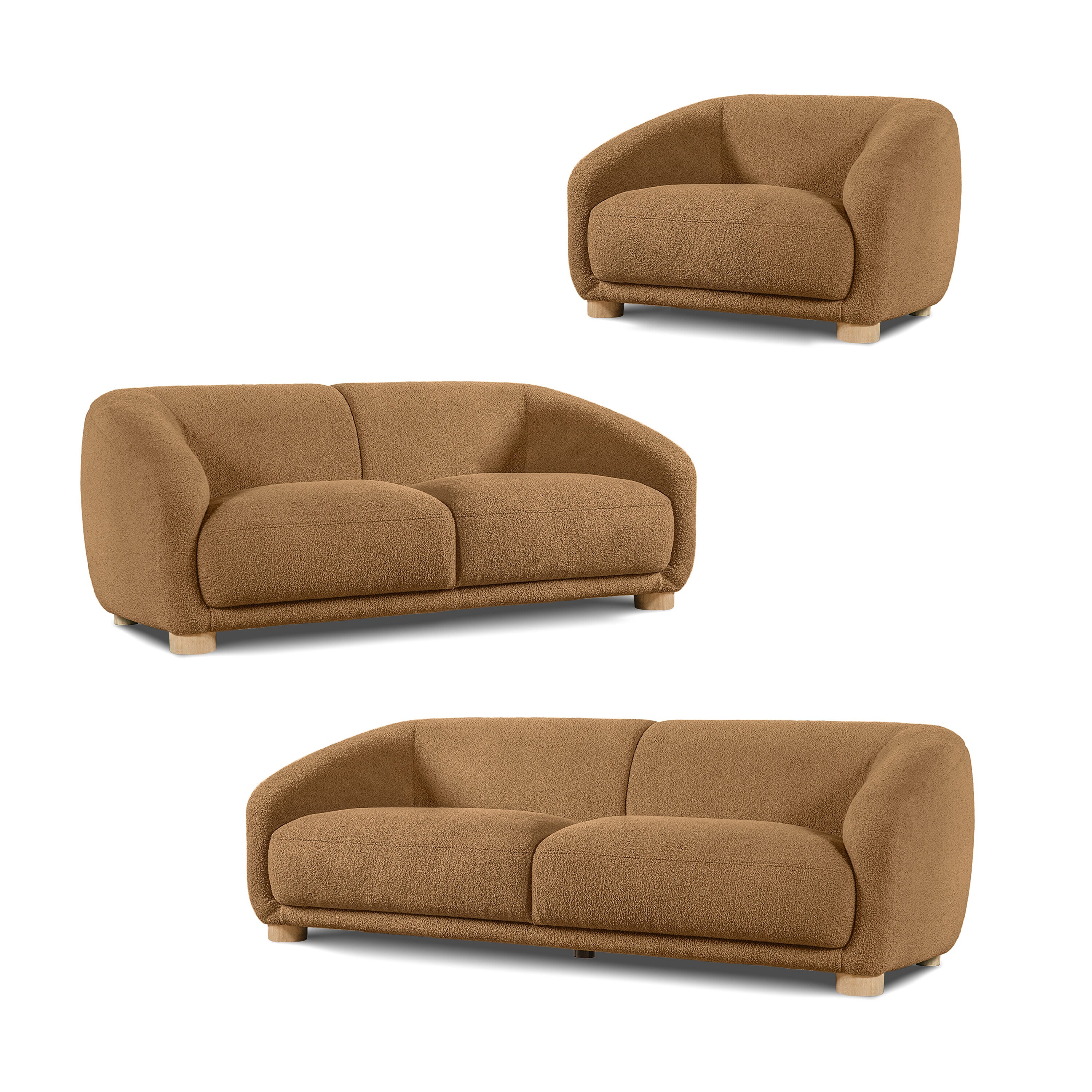 Furniture of America IDF-61006BR-3PC Living-Room-Sets - View #2