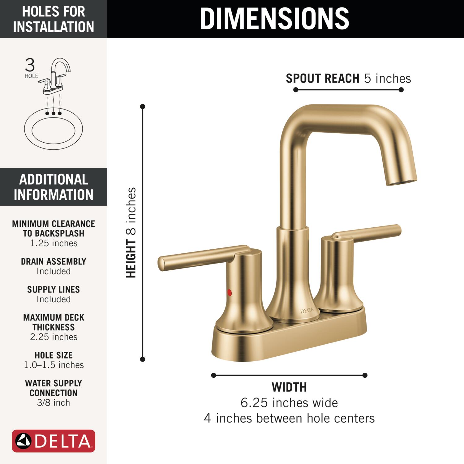 Delta 2554-CZMPU-DST Lavatory-Faucets - View #5
