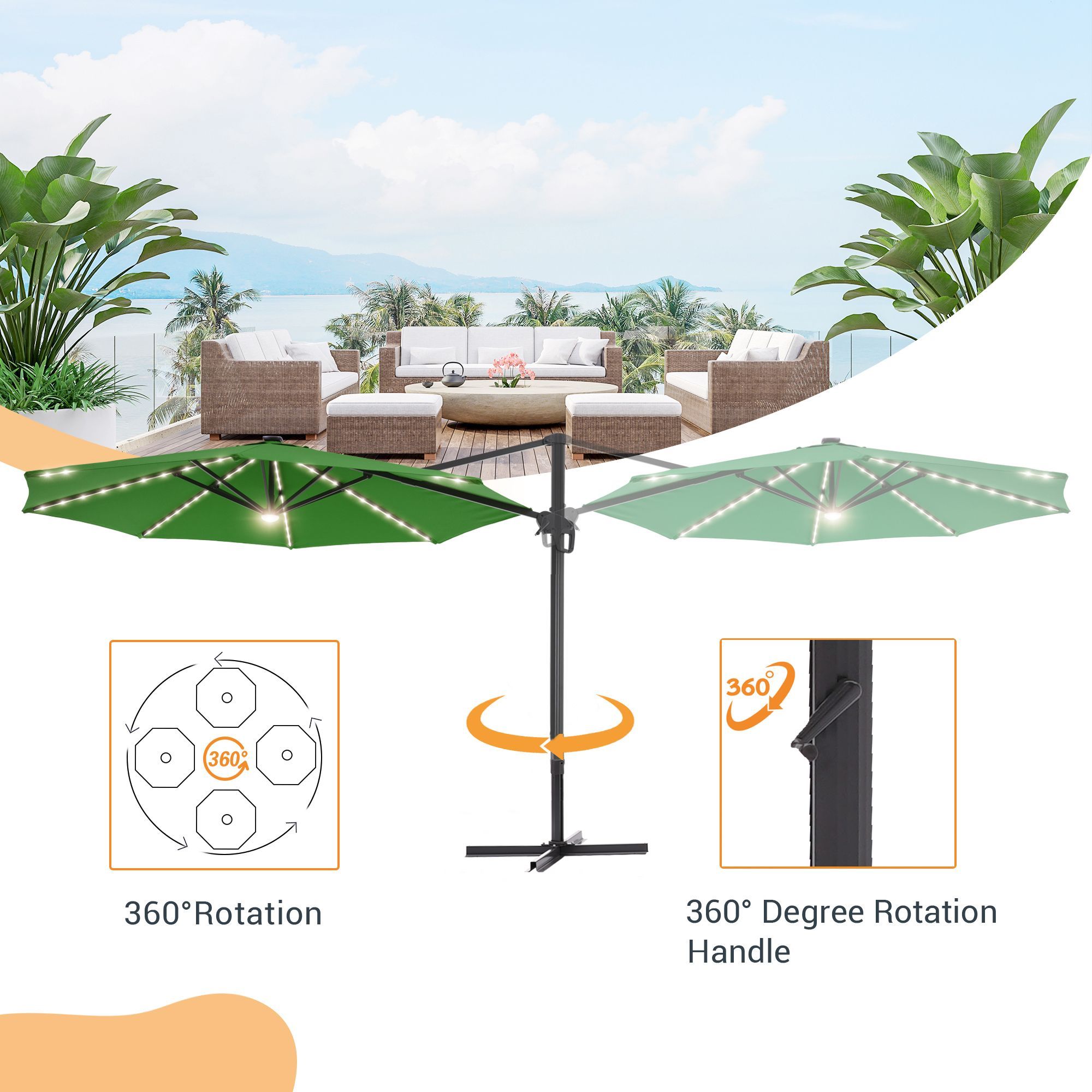 Sonkuki SD-132KG-LED Umbrellas-2 - View #5