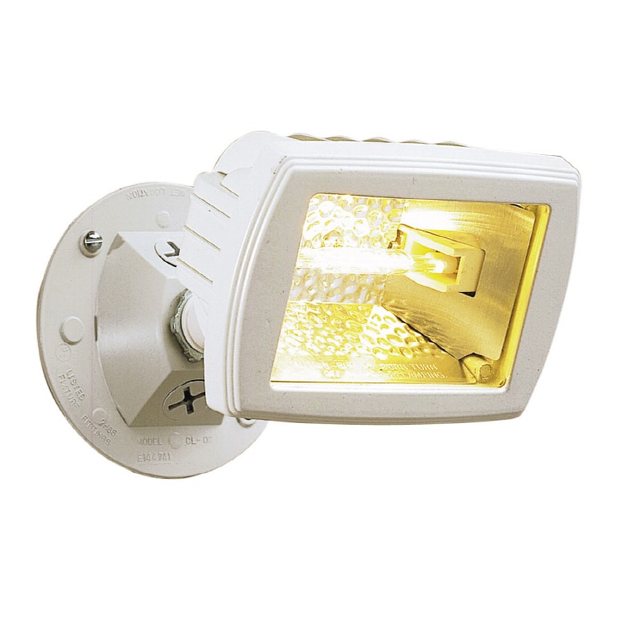 Utilitech MQF150WUT White Halogen Outdoor Switch-Controlled