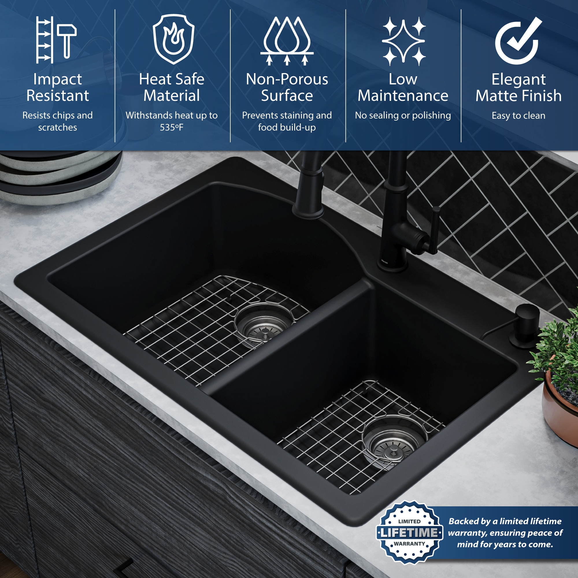 Karran QT-610-BL-PK1 Kitchen-Sinks - View #6
