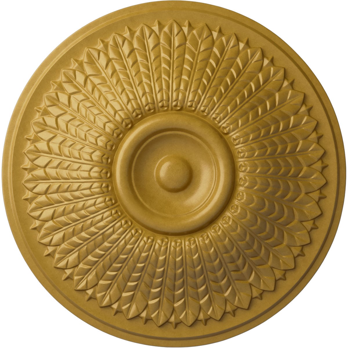 Ekena Millwork CM23MOIGS Modena 23.5-in W x 23.5-in L Painted Iridescent Gold Polyurethane Whole Ceiling Medallion