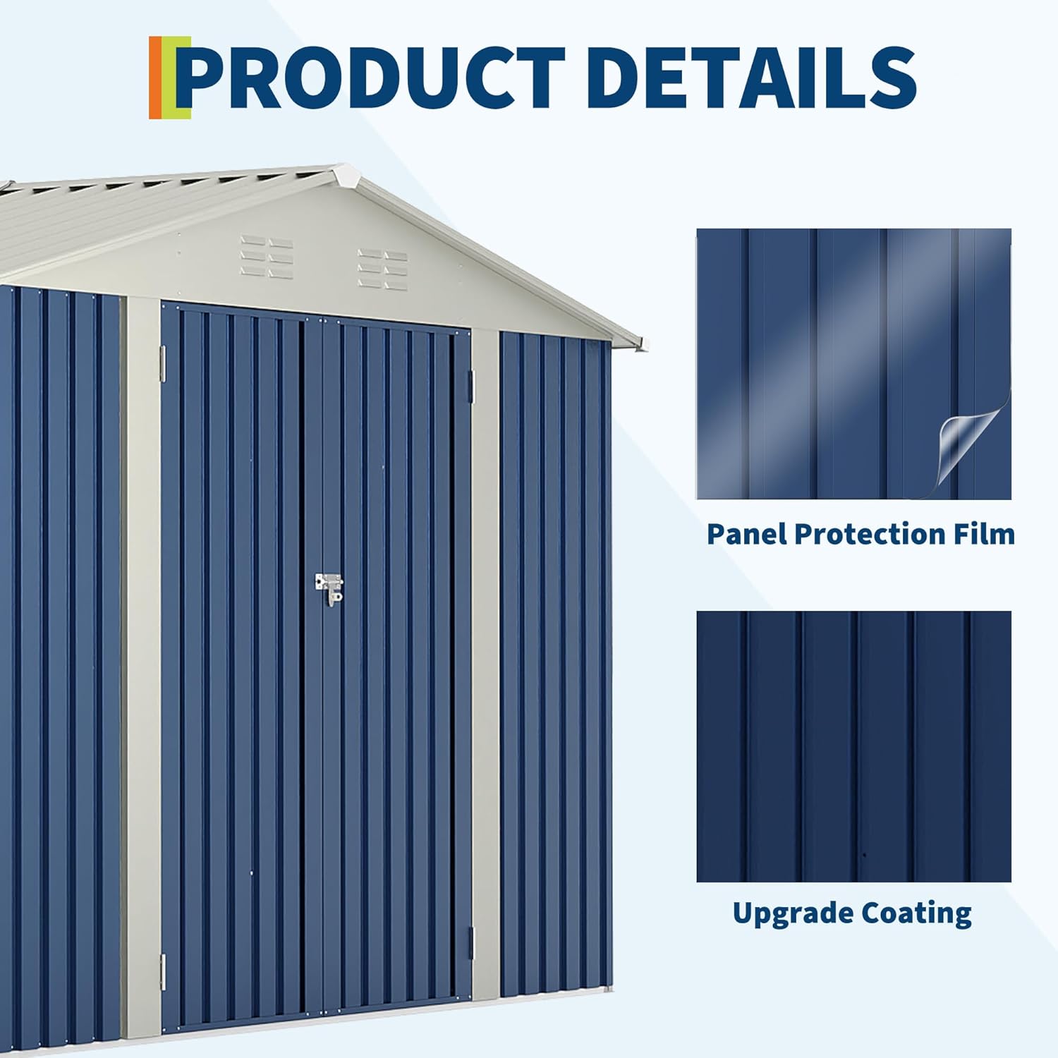GAOMON CQC-LSYBHIPOJYP Metal-Storage-Buildings-Sheds - View #8