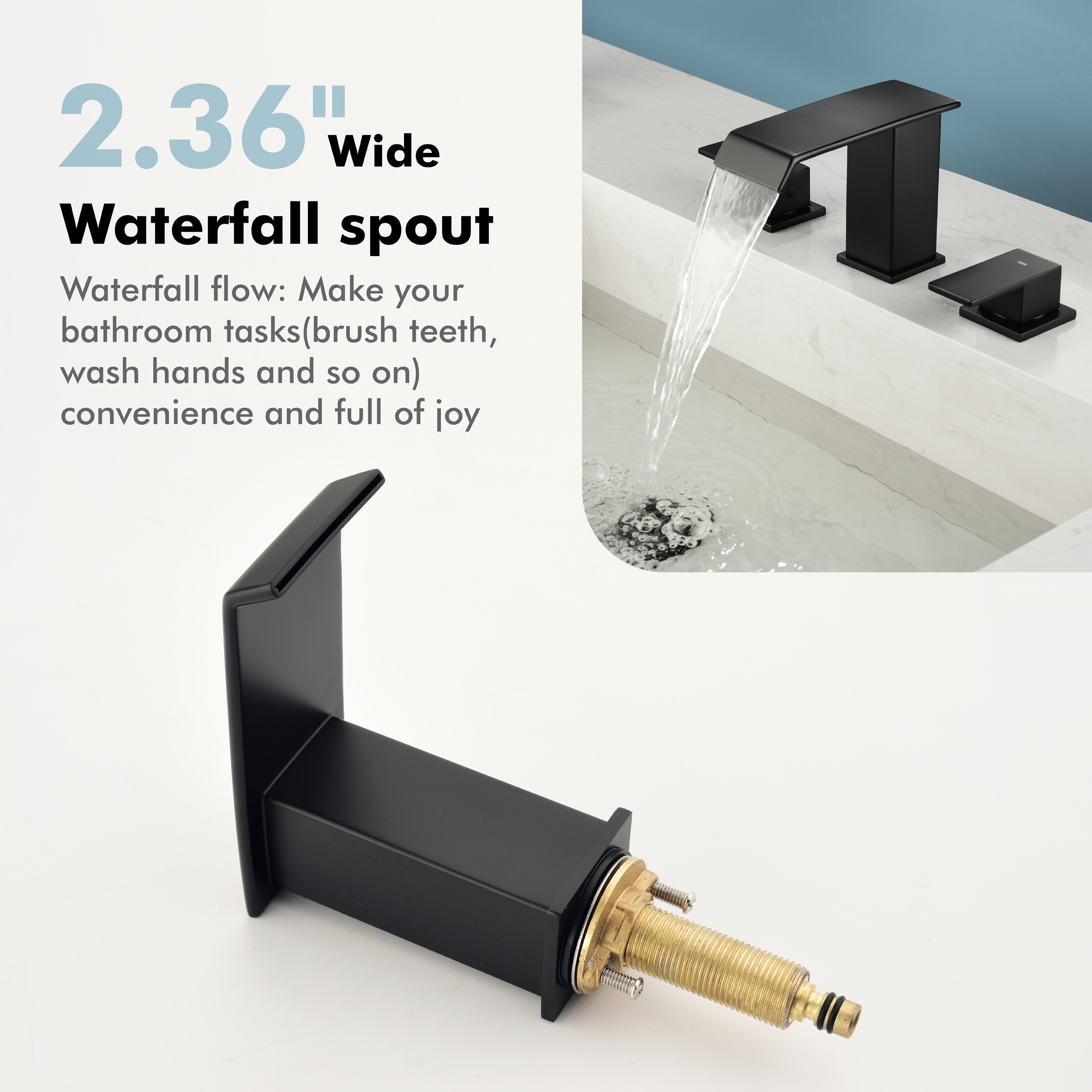 WELLFOR WF-B3353-MB Lavatory-Faucets - View #7