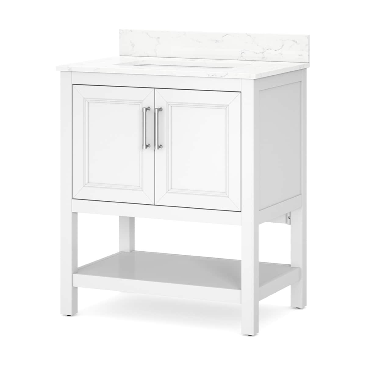 Style Selections Holly 30-in White Undermount Single Sink