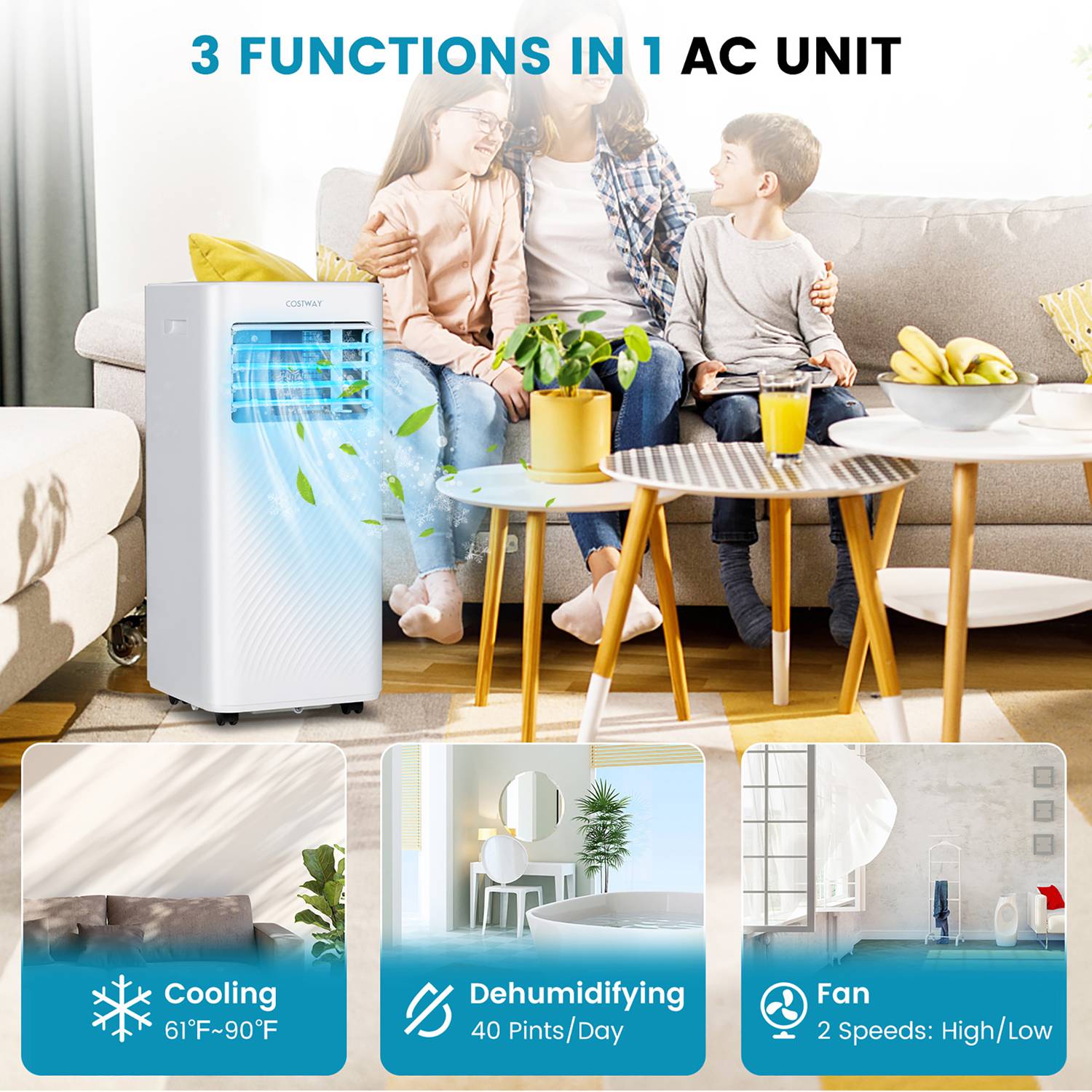 Costway CSHY001160 Portable-Air-Conditioners - View #3