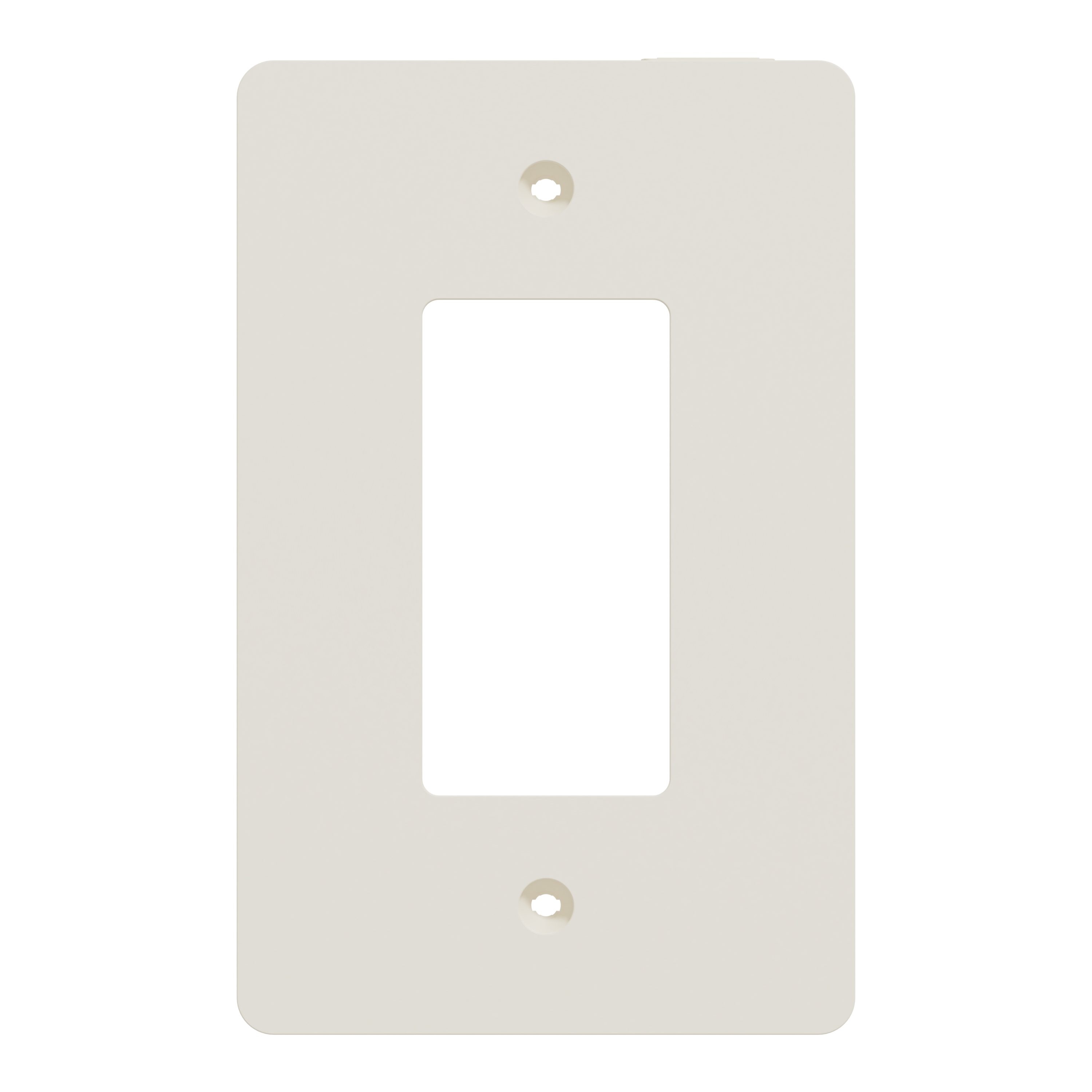 Square D SQWS141001LA X Series 1 -Gang Midsize Size Matte Light Almond Polycarbonate Indoor Decorator Wall Plate